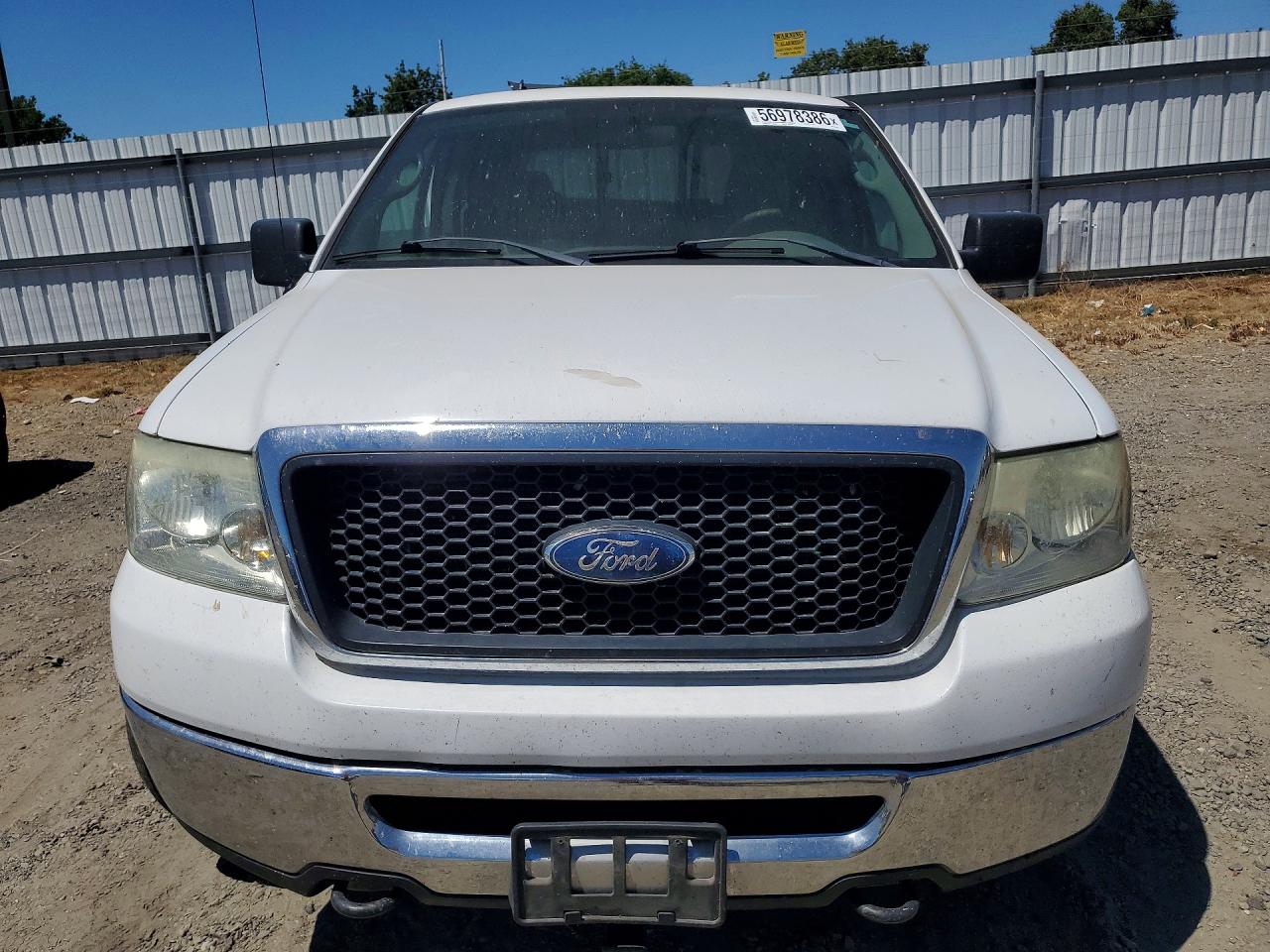 2007 Ford 150 White vin: 1FTPX14V77FB67503