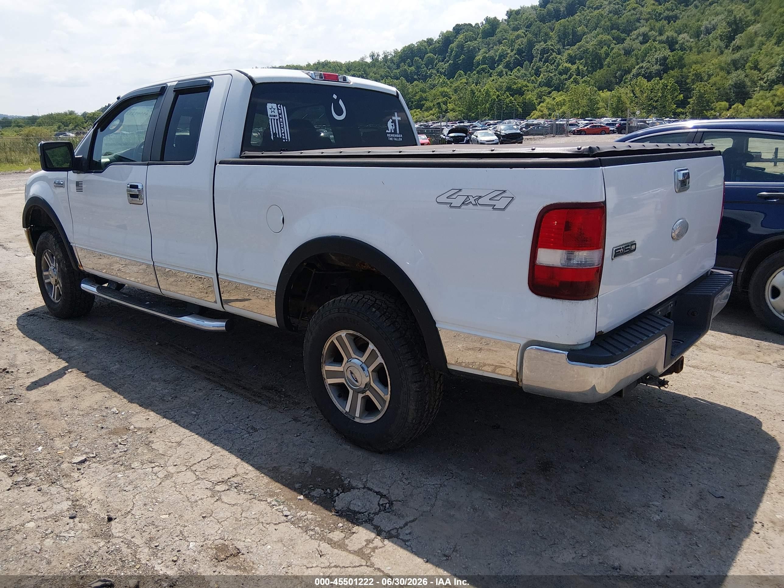 2007 Ford F-150 Fx4/lariat/xl/xlt White vin: 1FTPX14V77NA00497