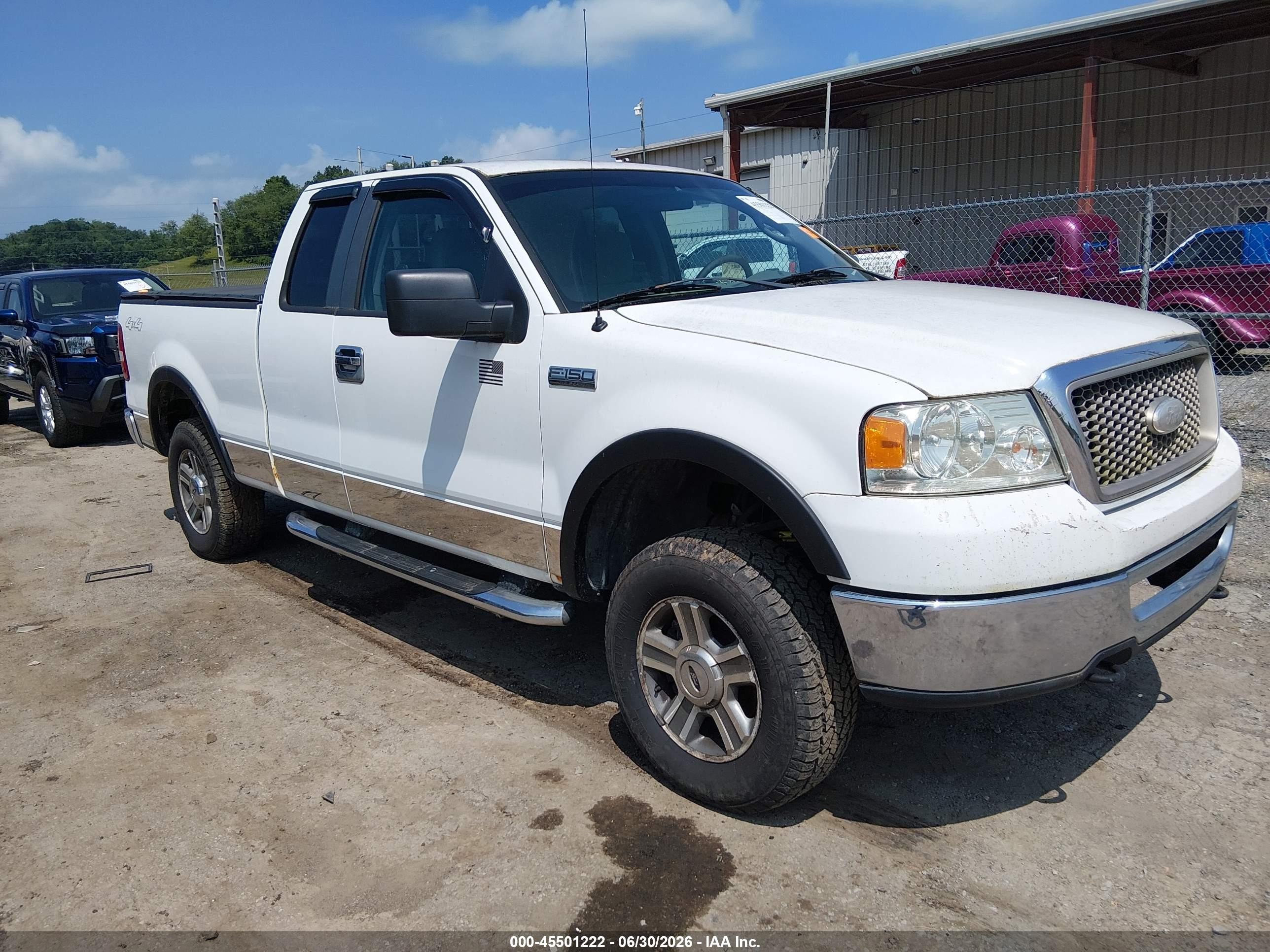 2007 Ford F-150 Fx4/lariat/xl/xlt White vin: 1FTPX14V77NA00497