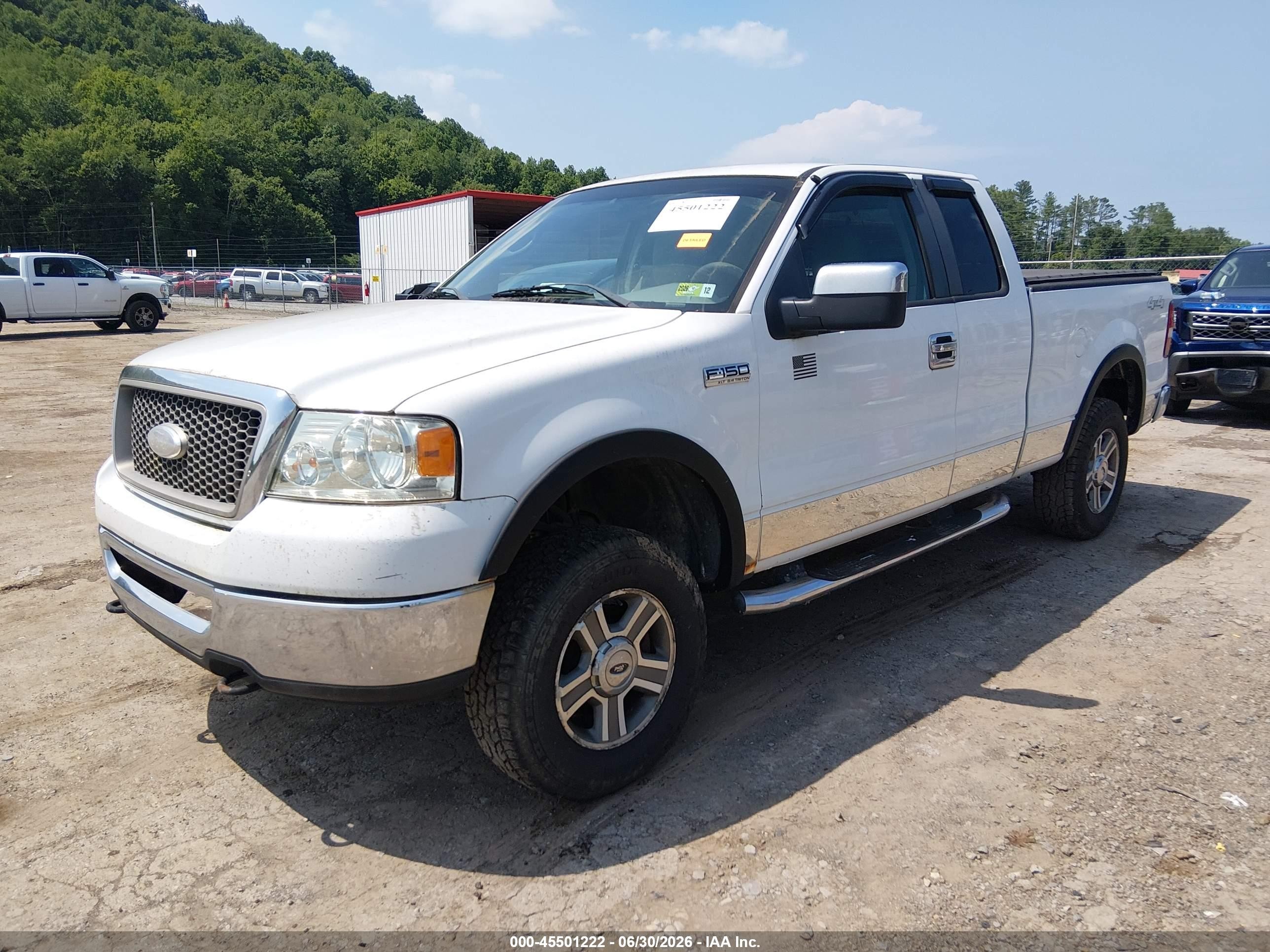 2007 Ford F-150 Fx4/lariat/xl/xlt White vin: 1FTPX14V77NA00497