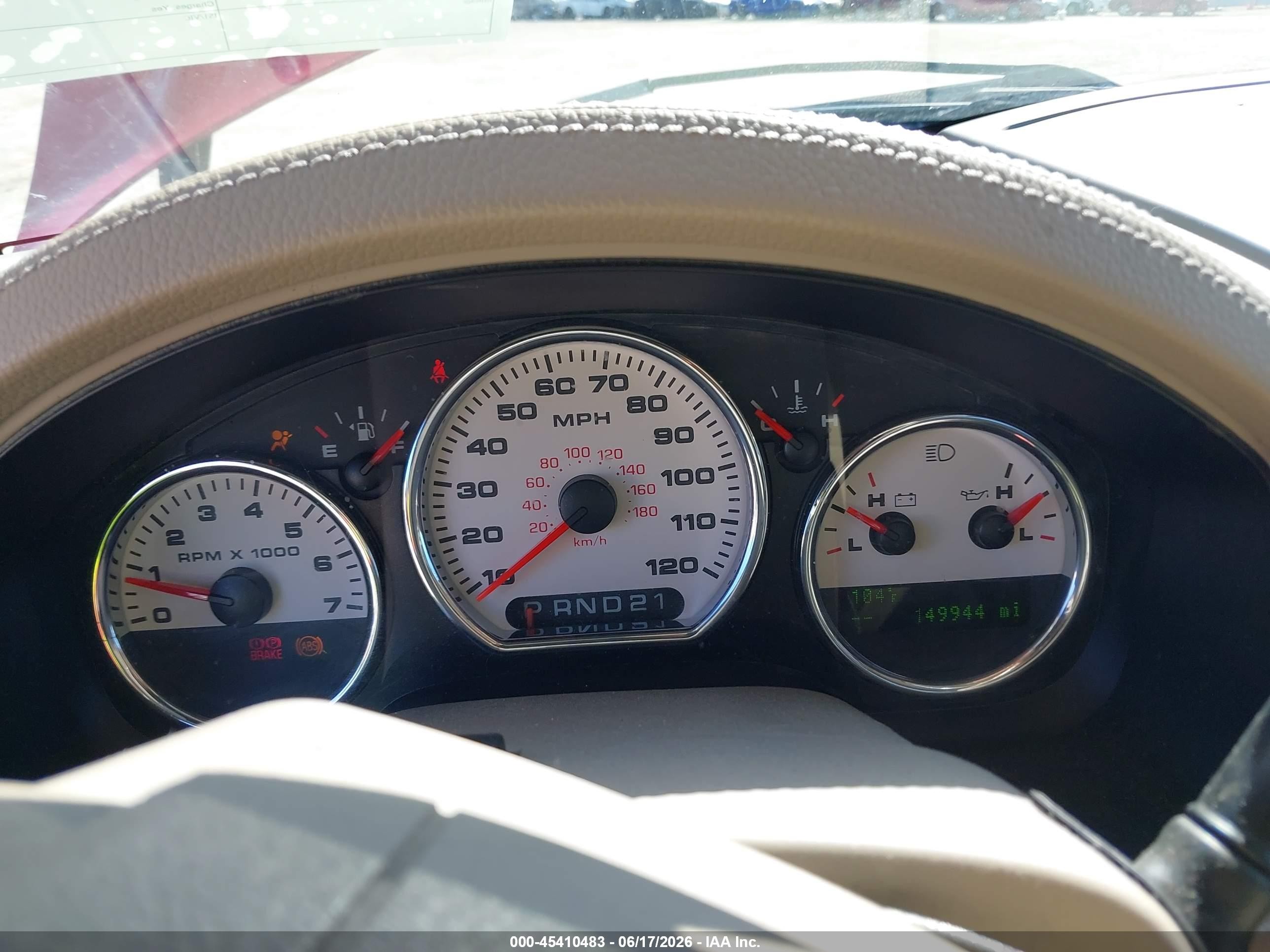 2008 Ford F-150 Lariat Red vin: 1FTPX14V78FB50198