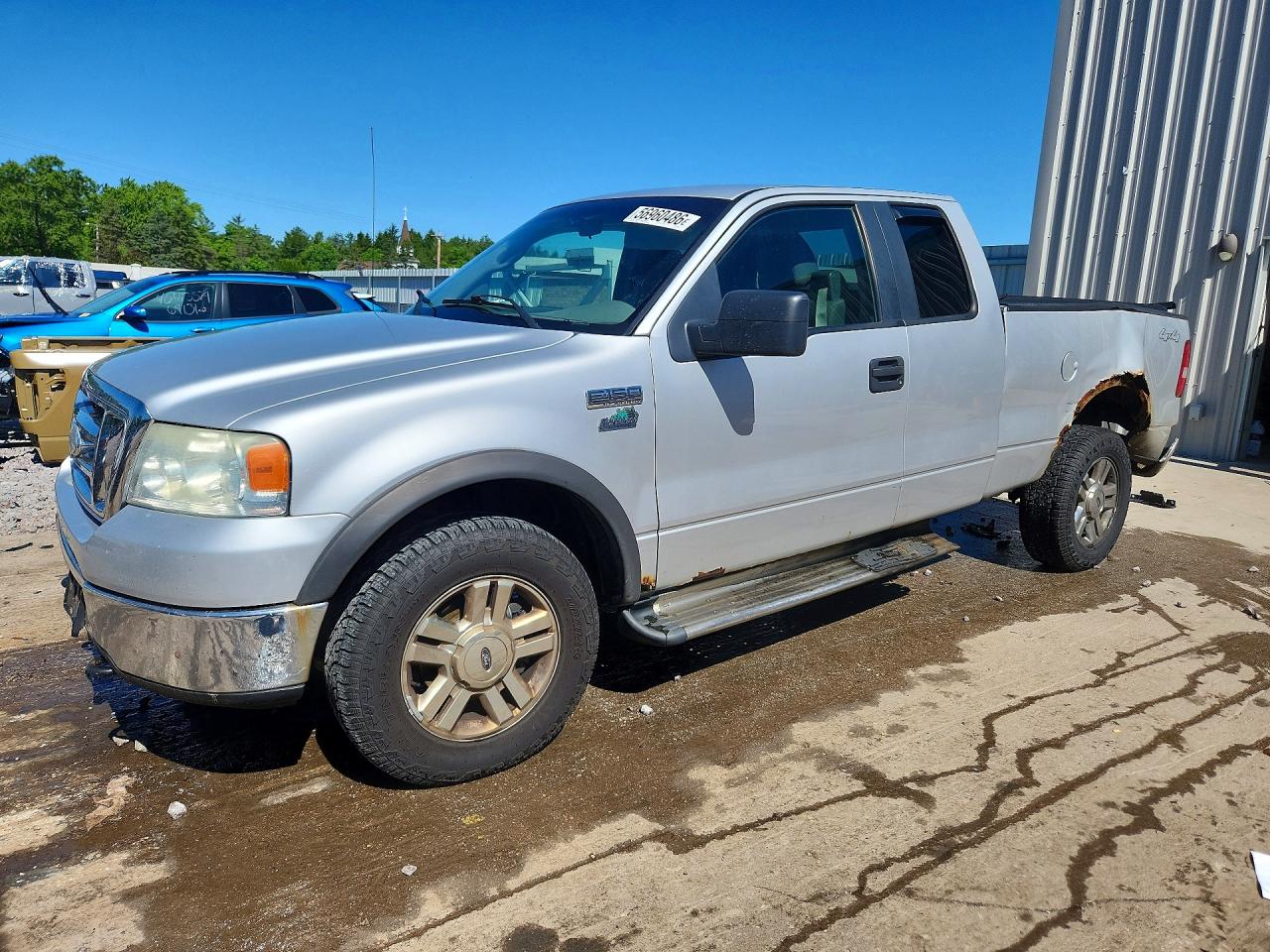2008 Ford F150 Silver vin: 1FTPX14V78FB65963