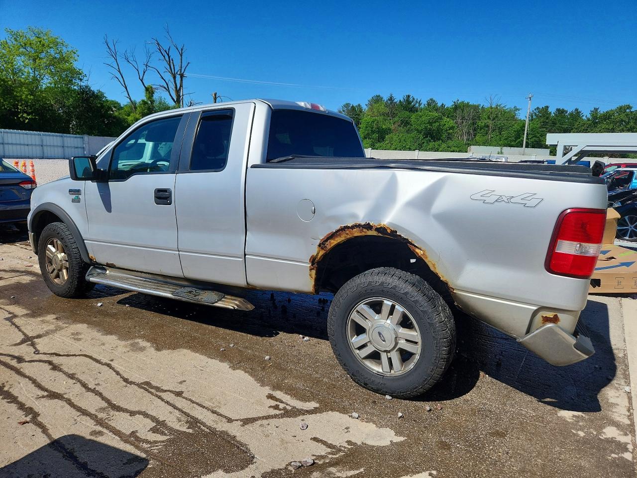 2008 Ford F150 Silver vin: 1FTPX14V78FB65963