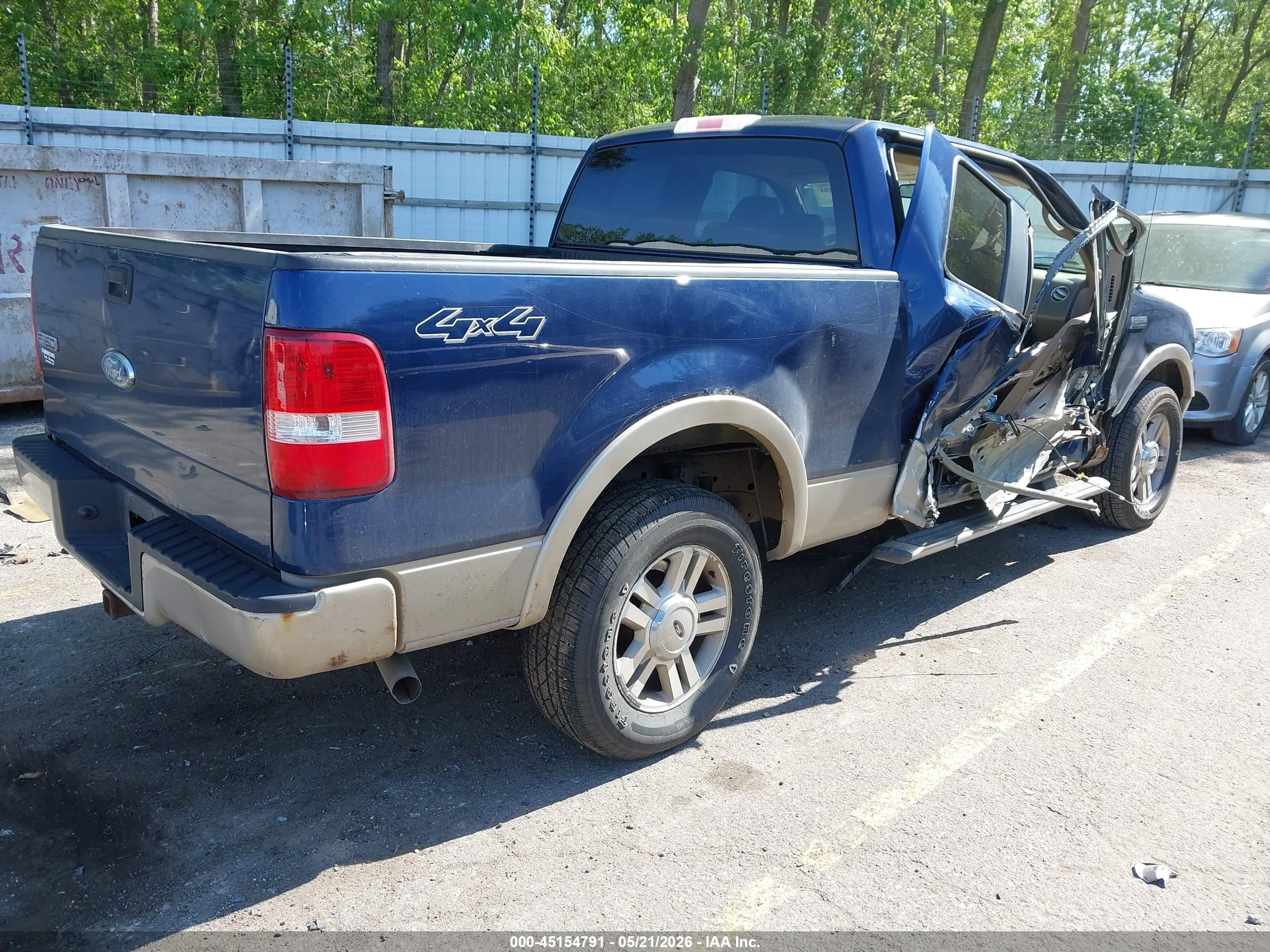 2008 Ford F-150 Fx4/lariat/xl/xlt Blue vin: 1FTPX14V78FB85811