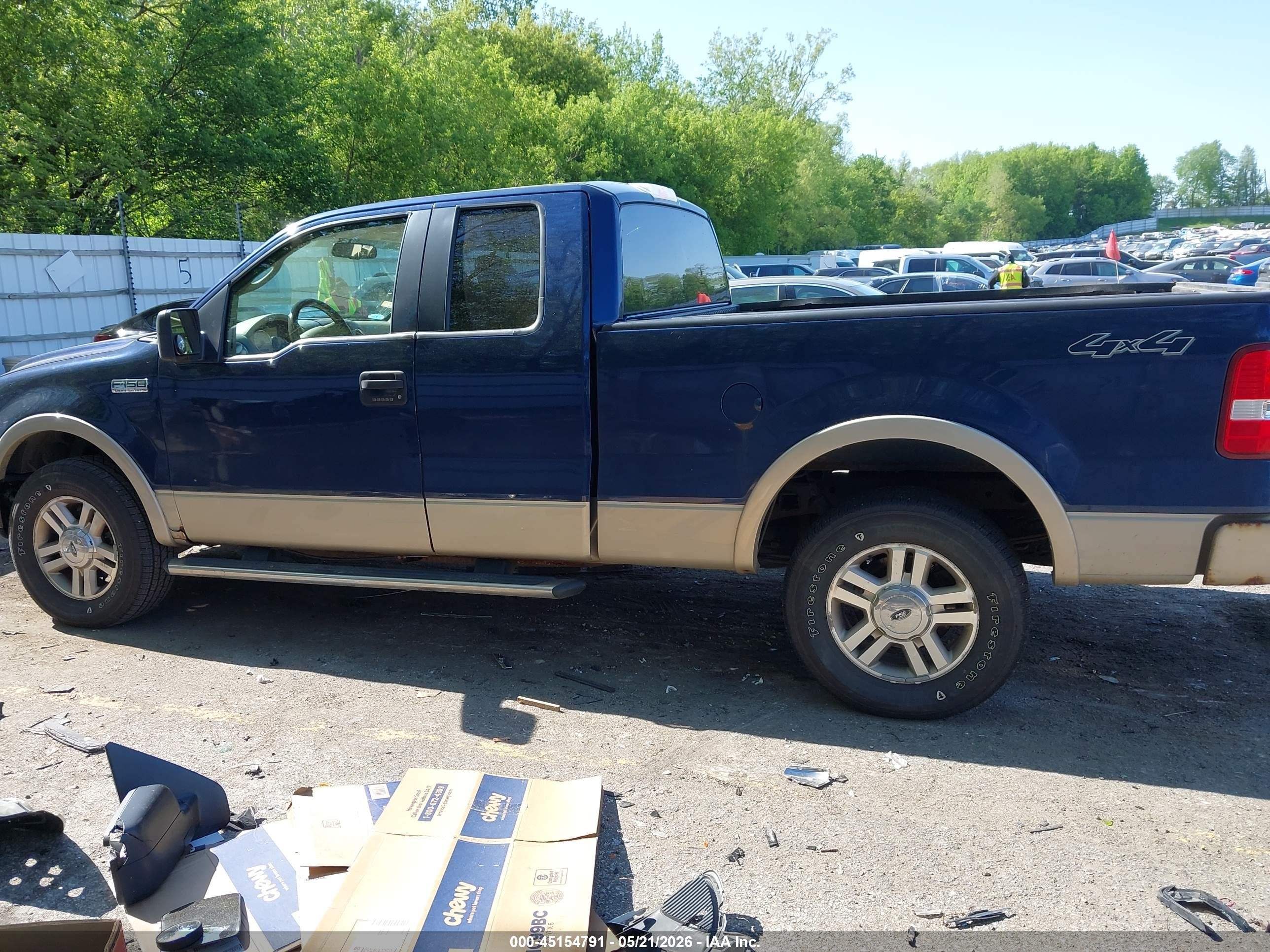 2008 Ford F-150 Fx4/lariat/xl/xlt Blue vin: 1FTPX14V78FB85811