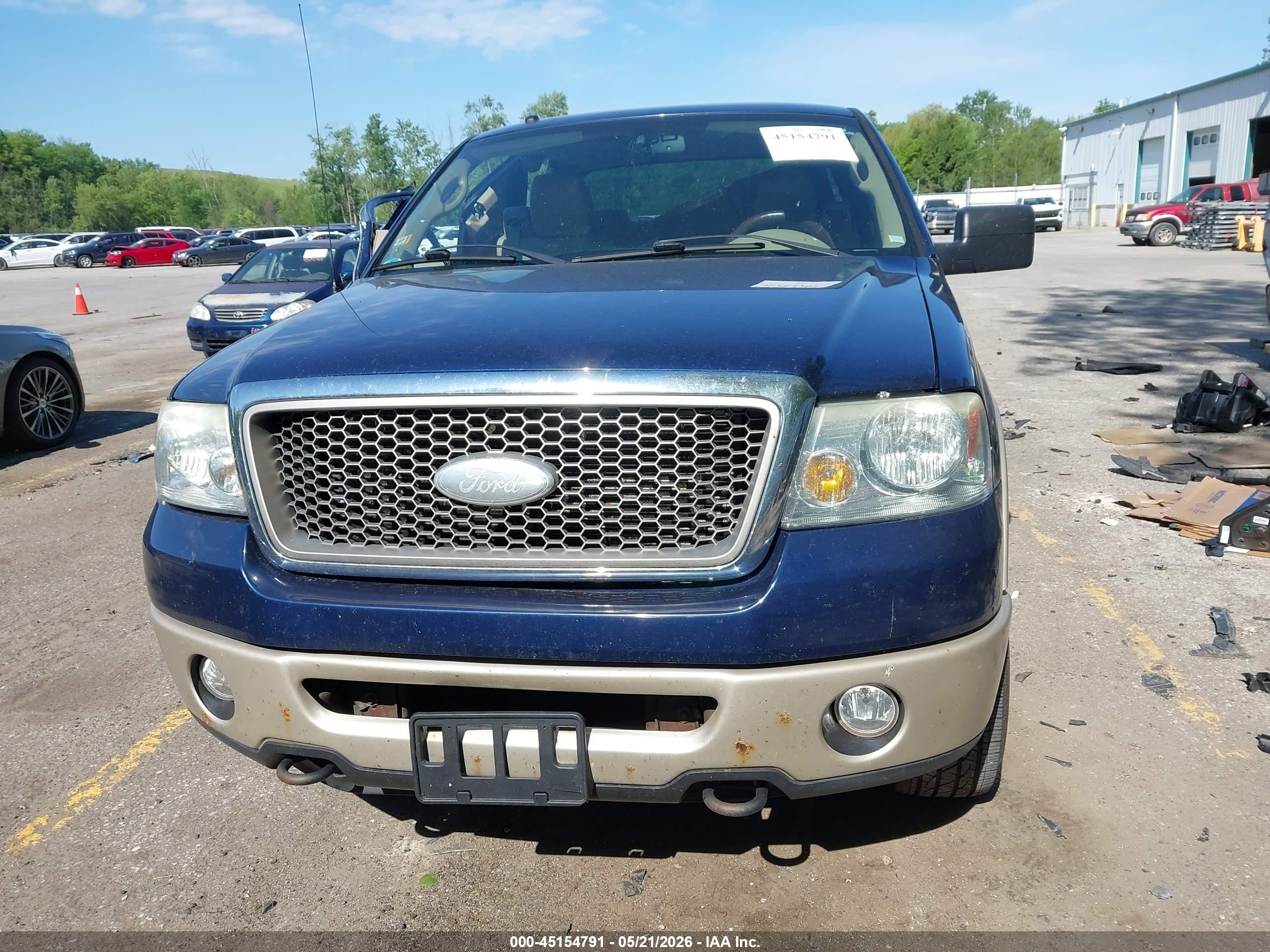 2008 Ford F-150 Fx4/lariat/xl/xlt Blue vin: 1FTPX14V78FB85811
