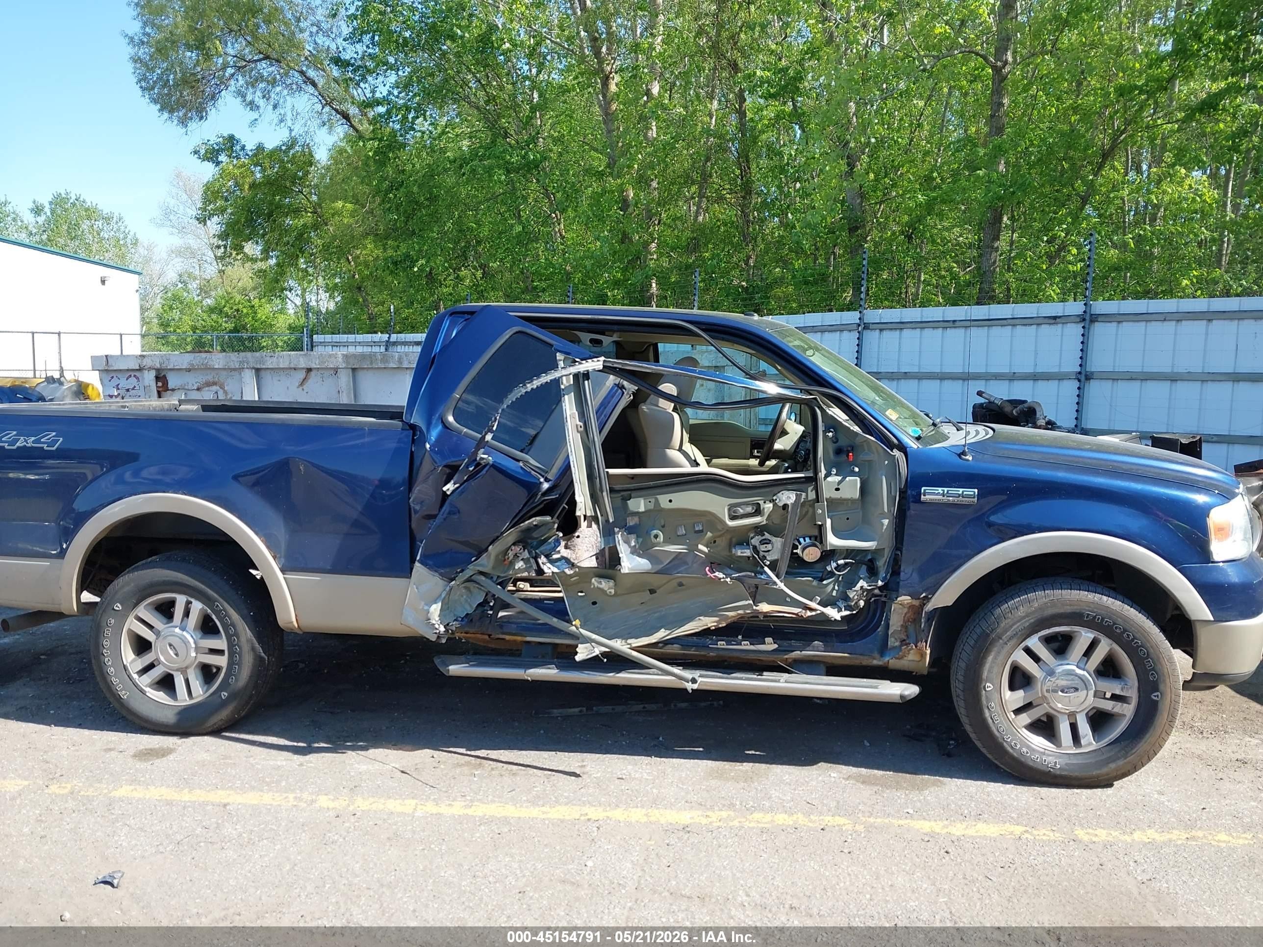 2008 Ford F-150 Fx4/lariat/xl/xlt Blue vin: 1FTPX14V78FB85811