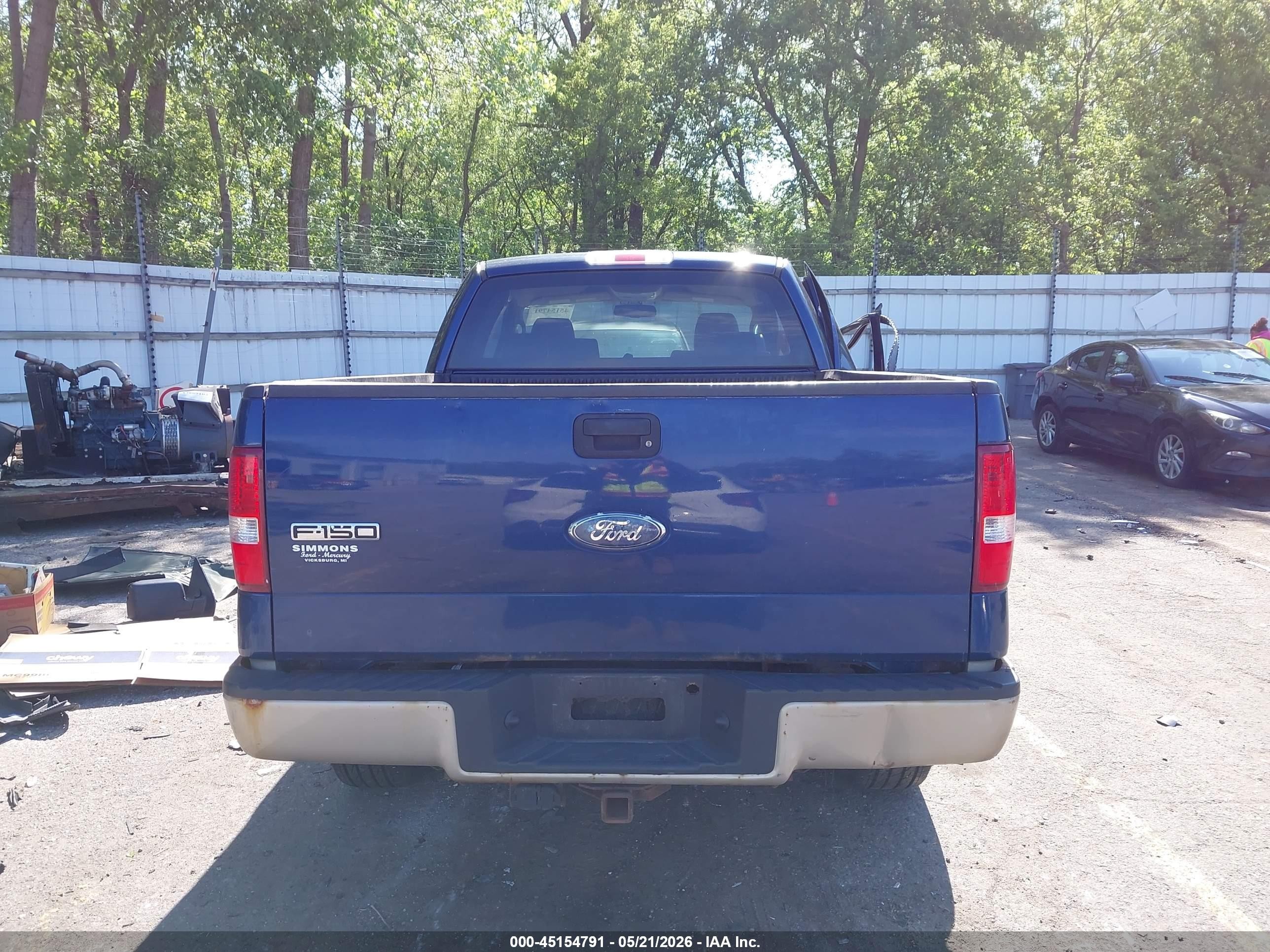 2008 Ford F-150 Fx4/lariat/xl/xlt Blue vin: 1FTPX14V78FB85811