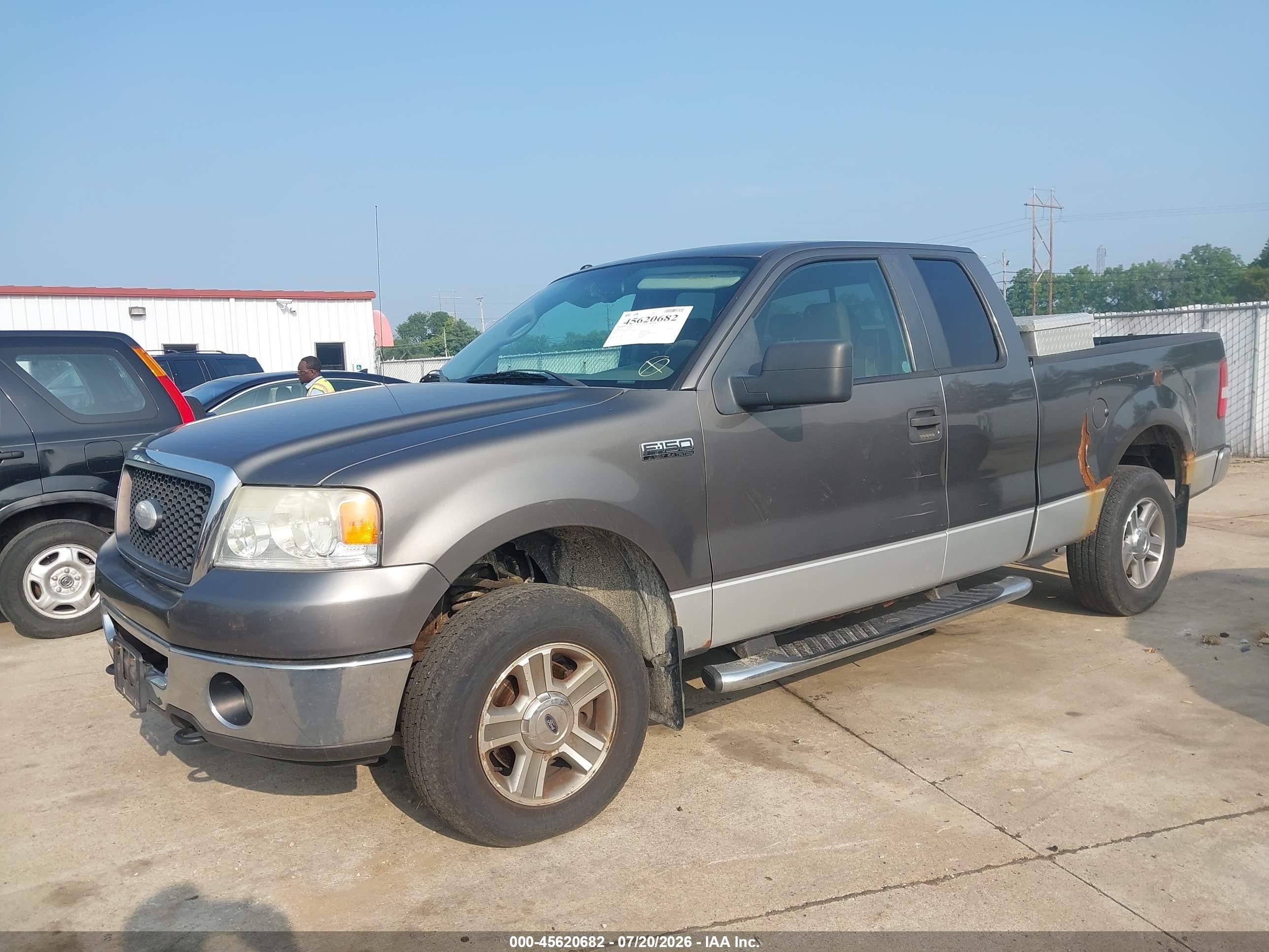 2007 Ford F-150 Fx4/lariat/xl/xlt Серый vin: 1FTPX14V87FA31297