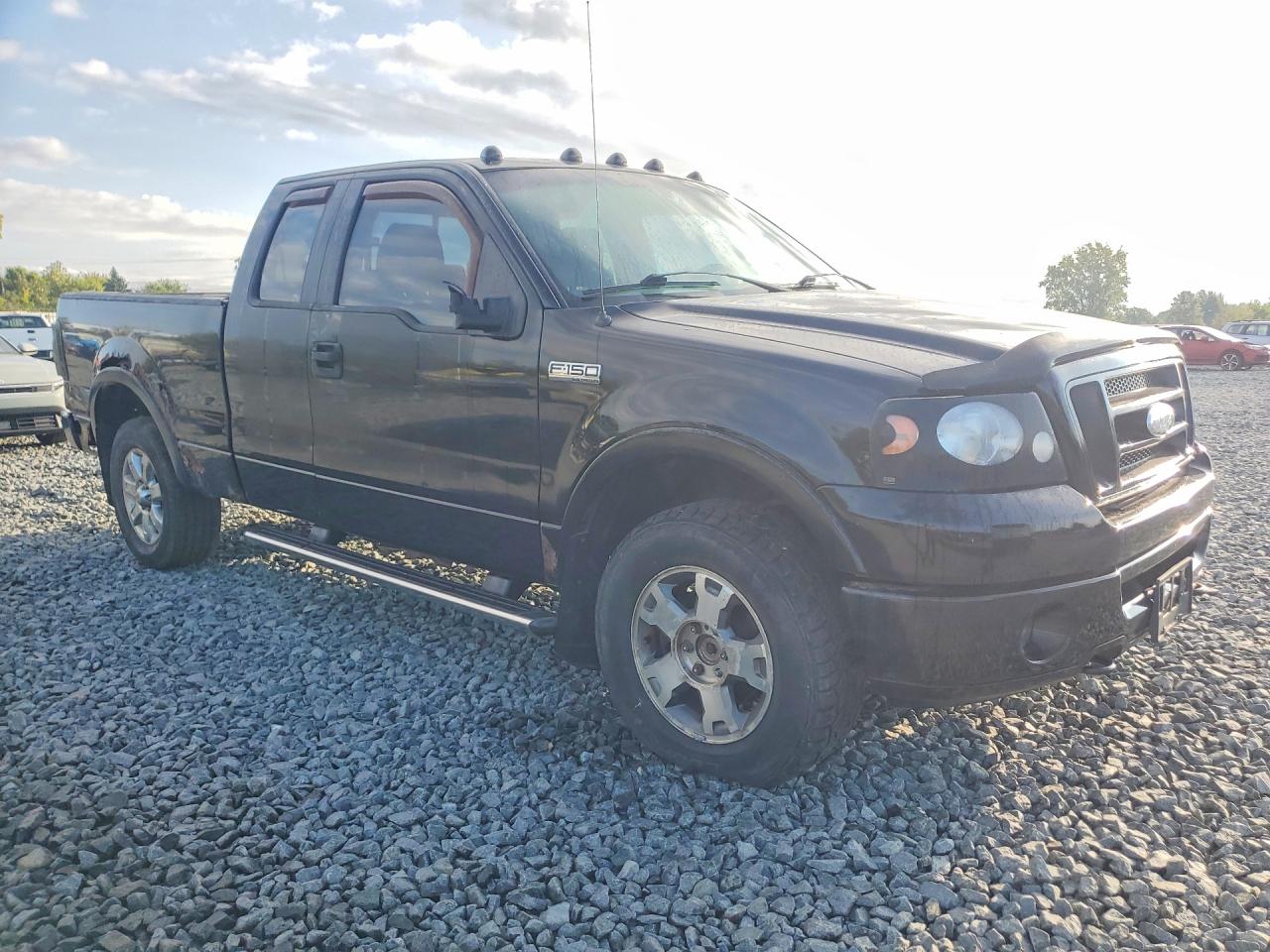 2007 Ford F150 Black vin: 1FTPX14V87FA31512