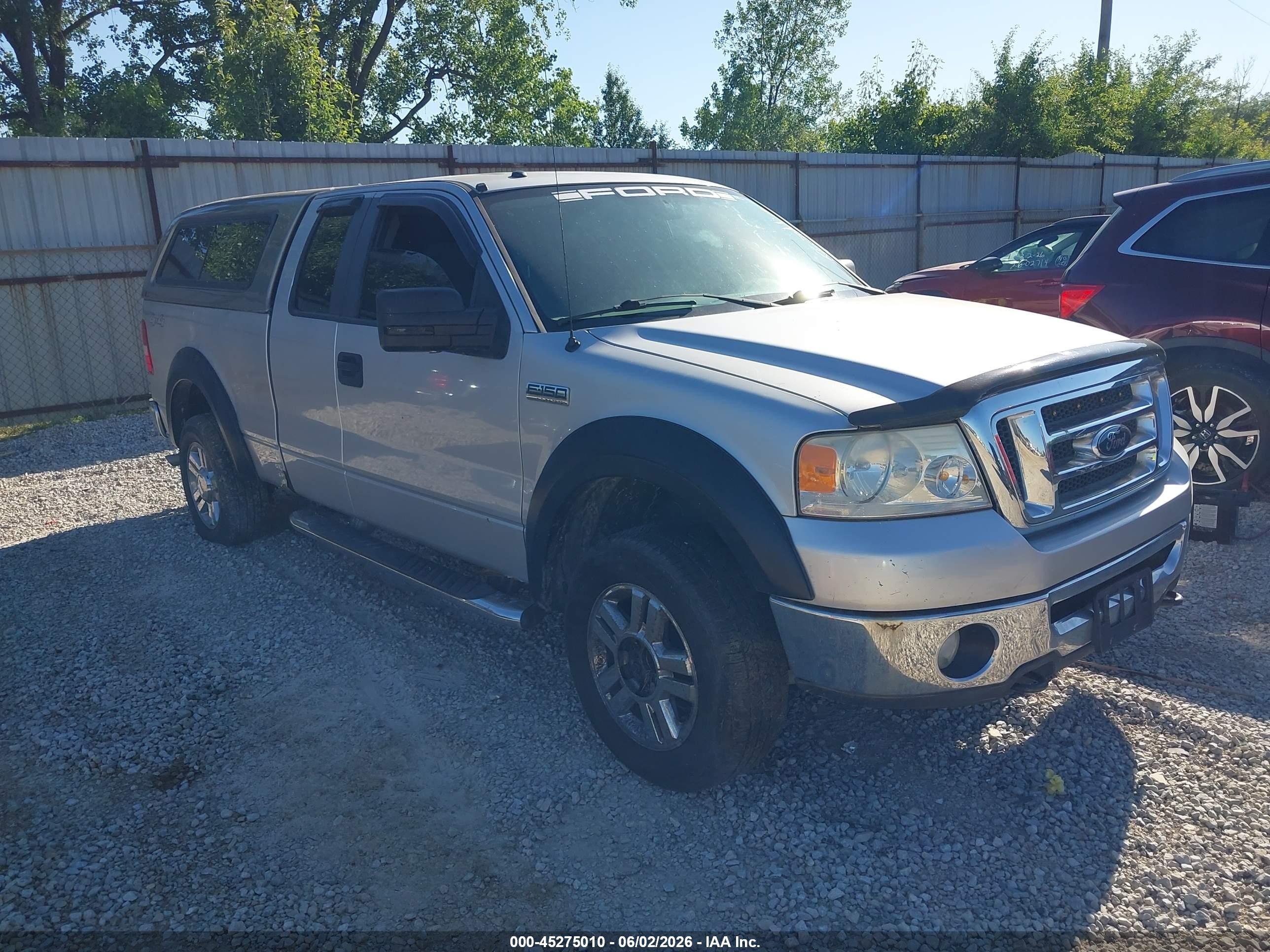 2007 Ford F-150 Fx4/lariat/xl/xlt Silver vin: 1FTPX14V87FA66809