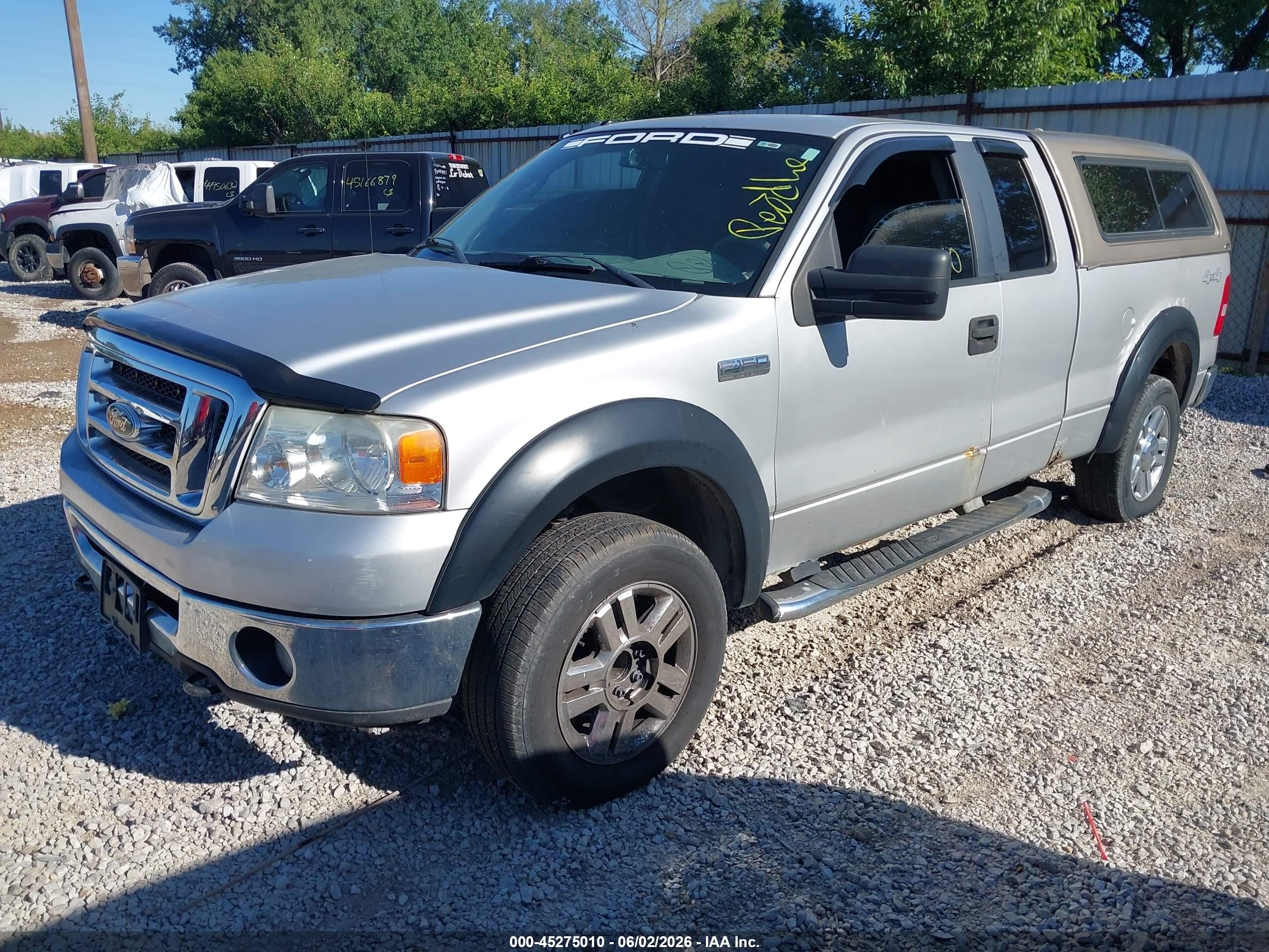 2007 Ford F-150 Fx4/lariat/xl/xlt Silver vin: 1FTPX14V87FA66809