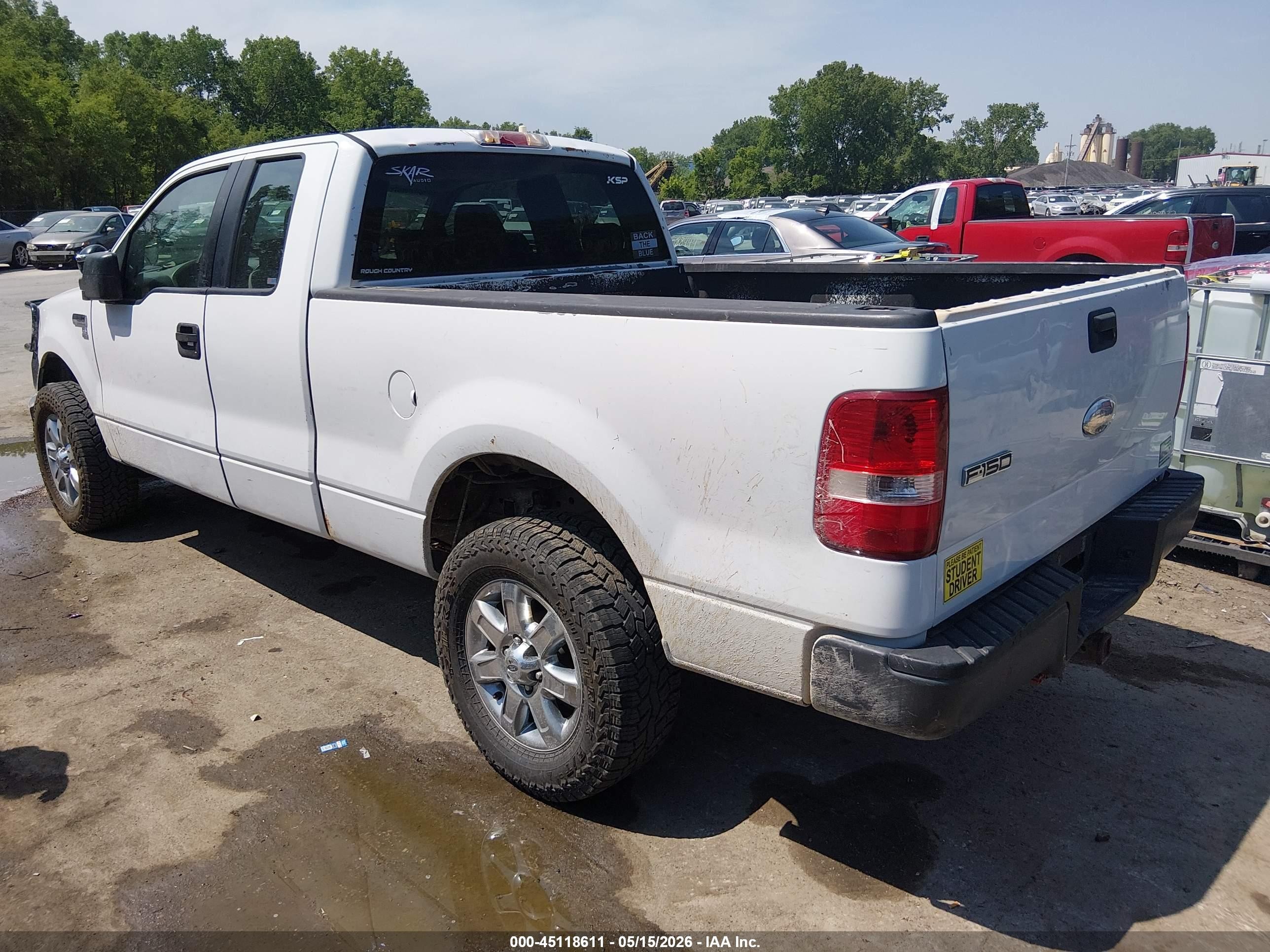 2007 Ford F-150 Fx4/lariat/xl/xlt White vin: 1FTPX14V87FA82296
