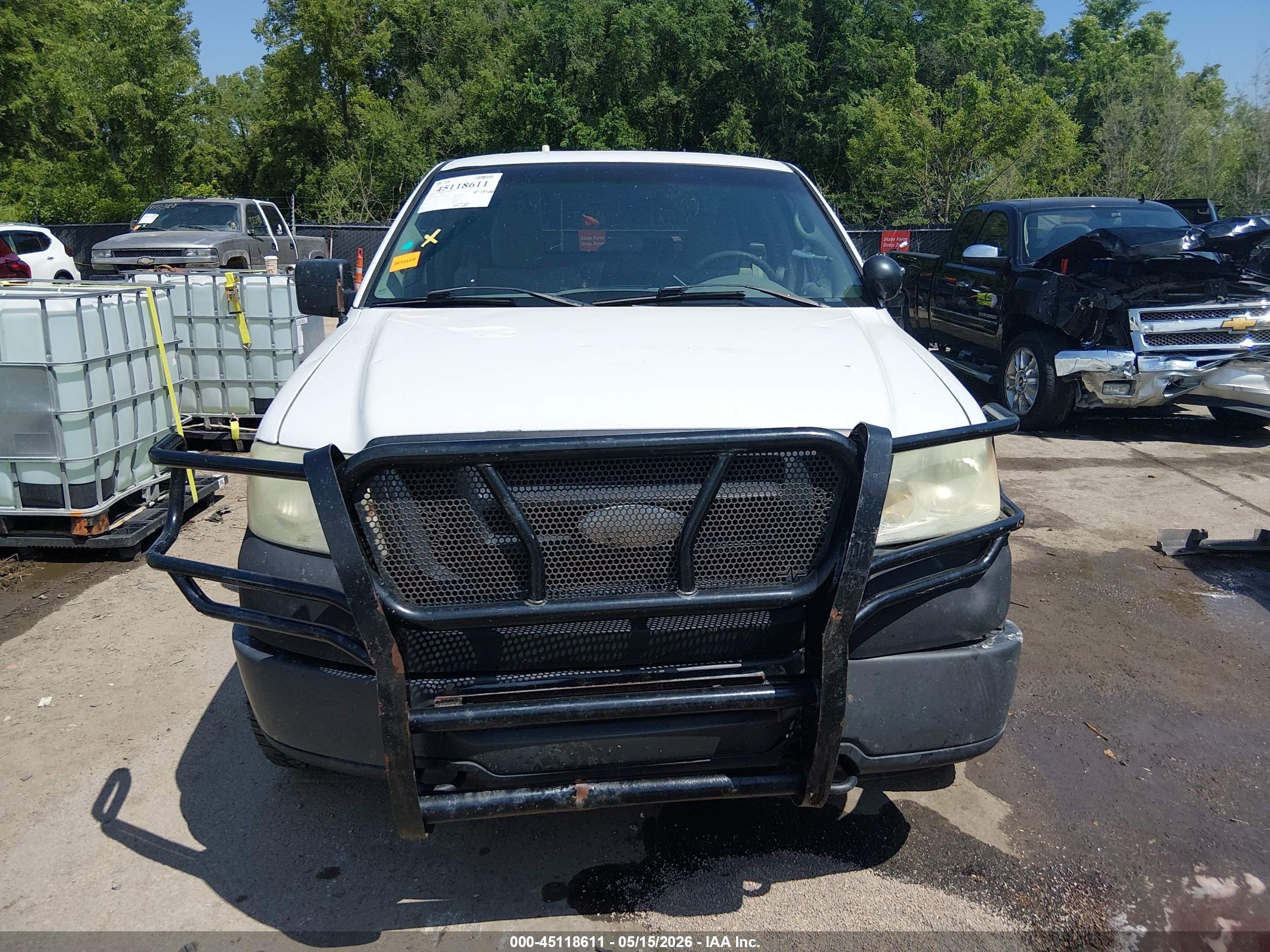 2007 Ford F-150 Fx4/lariat/xl/xlt White vin: 1FTPX14V87FA82296