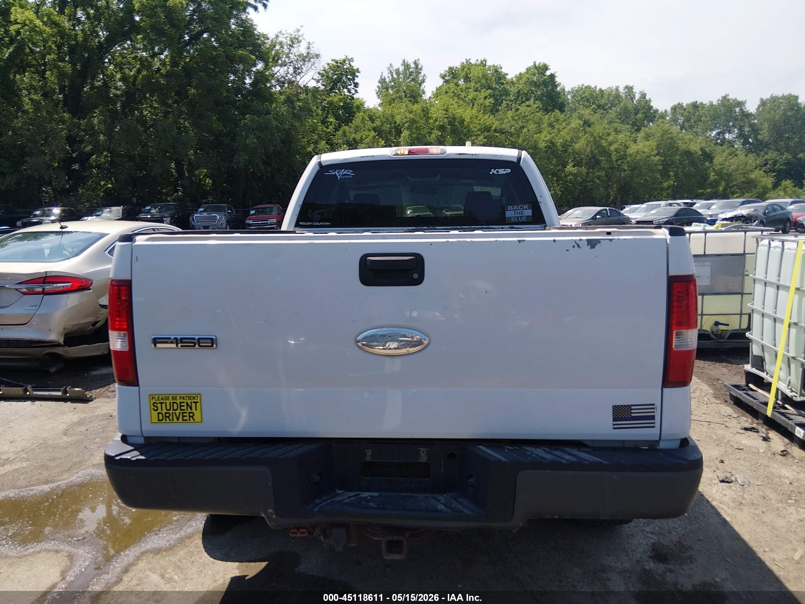 2007 Ford F-150 Fx4/lariat/xl/xlt White vin: 1FTPX14V87FA82296