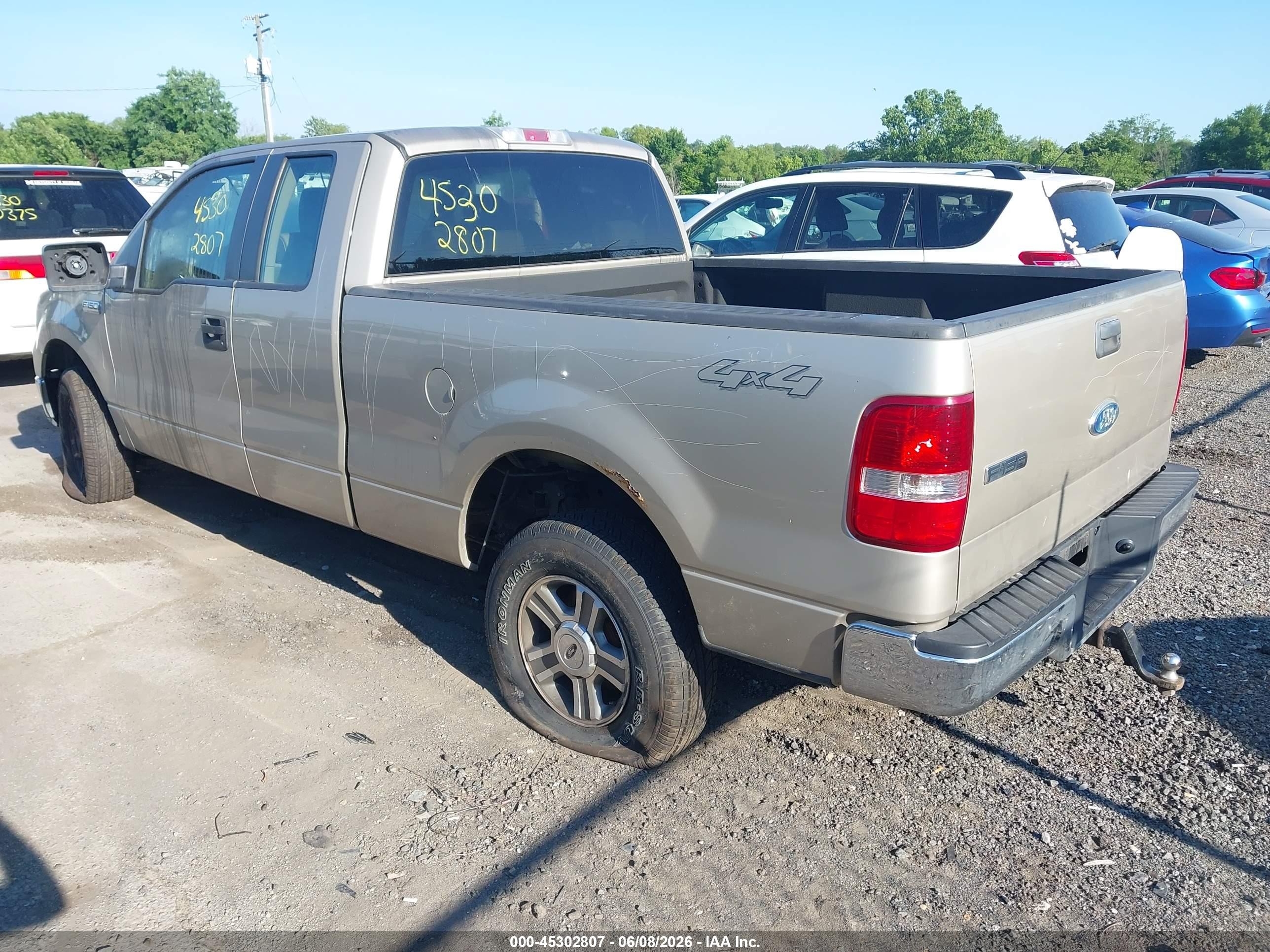 2007 Ford F-150 Fx4/lariat/xl/xlt Gold vin: 1FTPX14V87FB83127