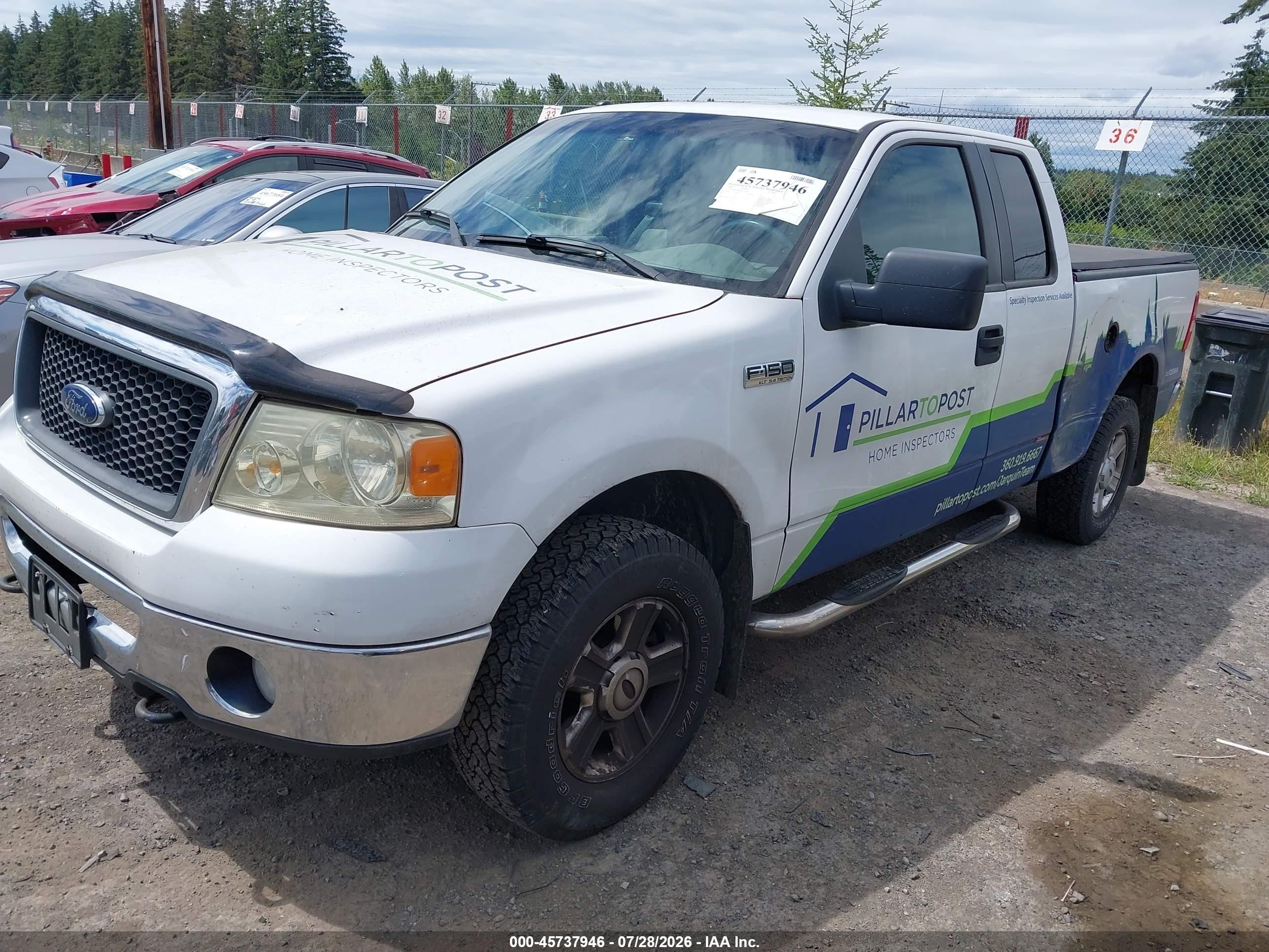 2008 Ford F-150 60th Anniversary/fx4/lariat/xl/xlt White vin: 1FTPX14V88KD59585