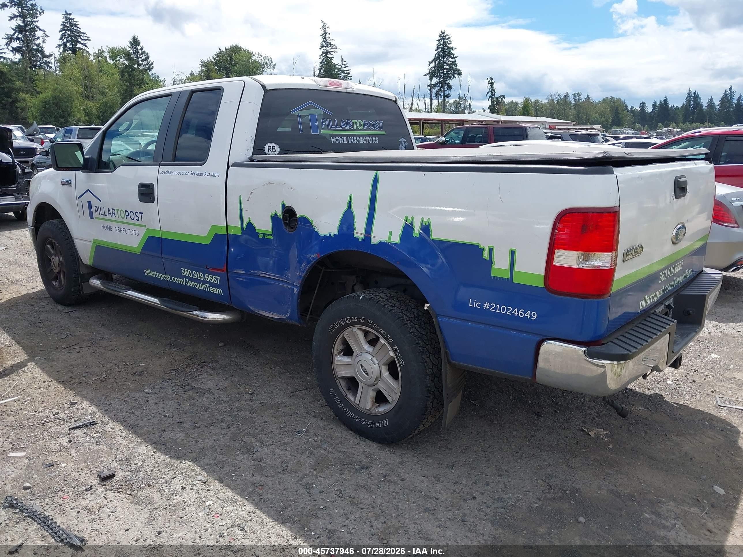 2008 Ford F-150 60th Anniversary/fx4/lariat/xl/xlt White vin: 1FTPX14V88KD59585