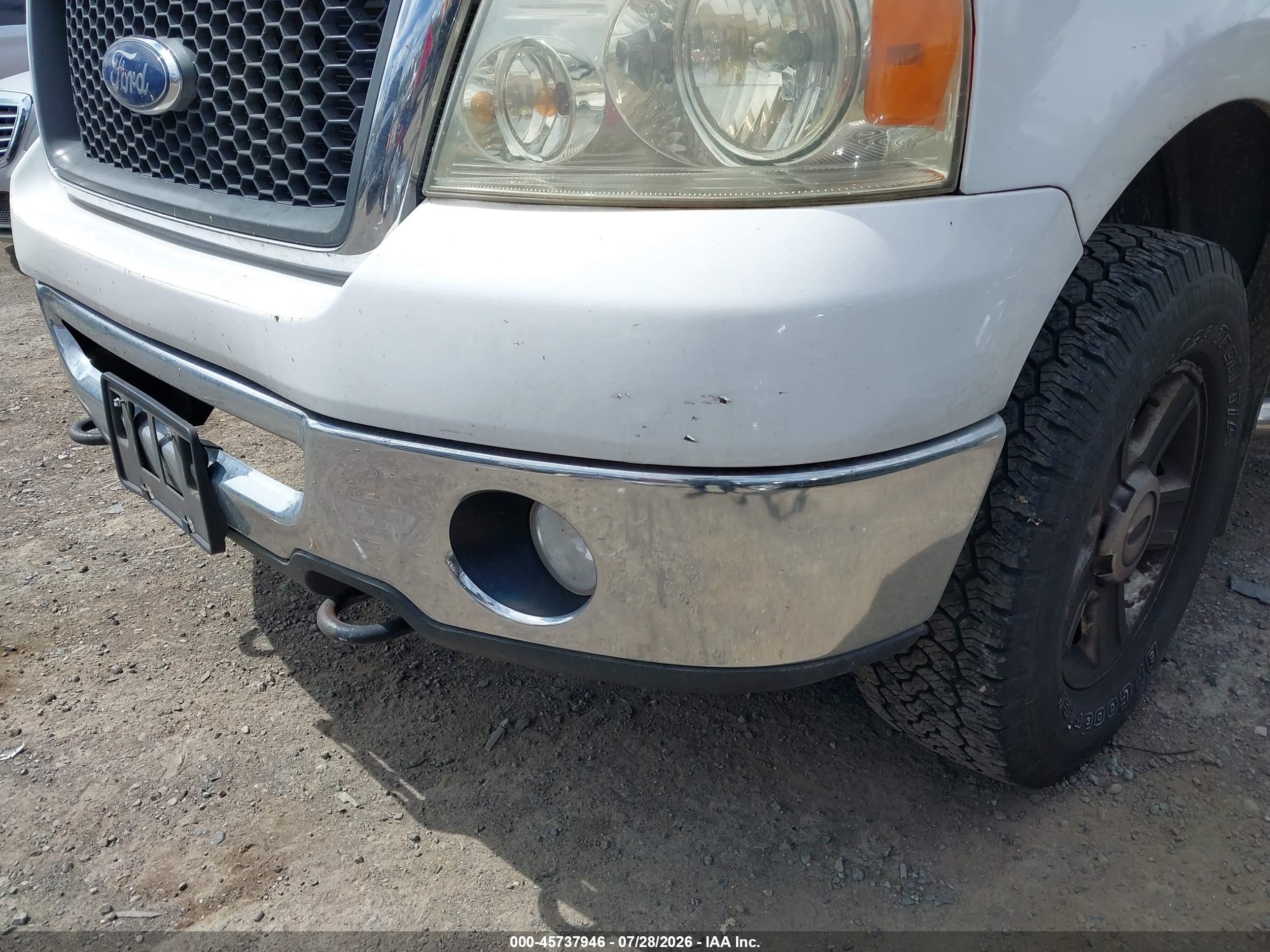 2008 Ford F-150 60th Anniversary/fx4/lariat/xl/xlt White vin: 1FTPX14V88KD59585