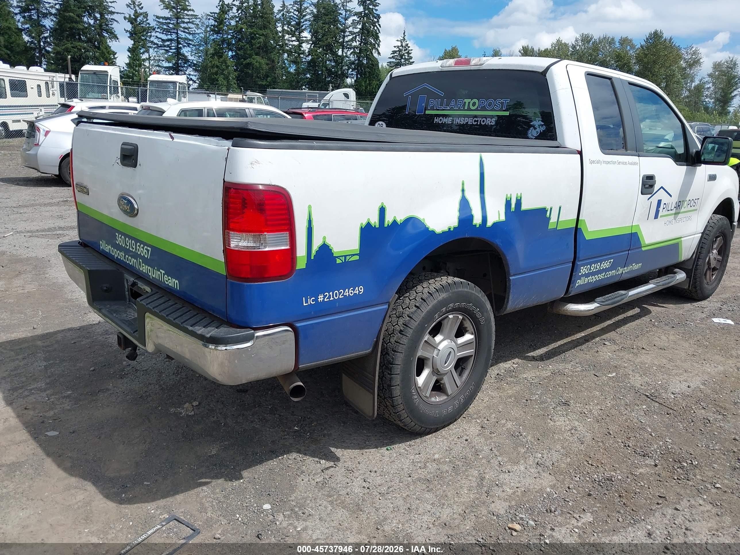 2008 Ford F-150 60th Anniversary/fx4/lariat/xl/xlt White vin: 1FTPX14V88KD59585