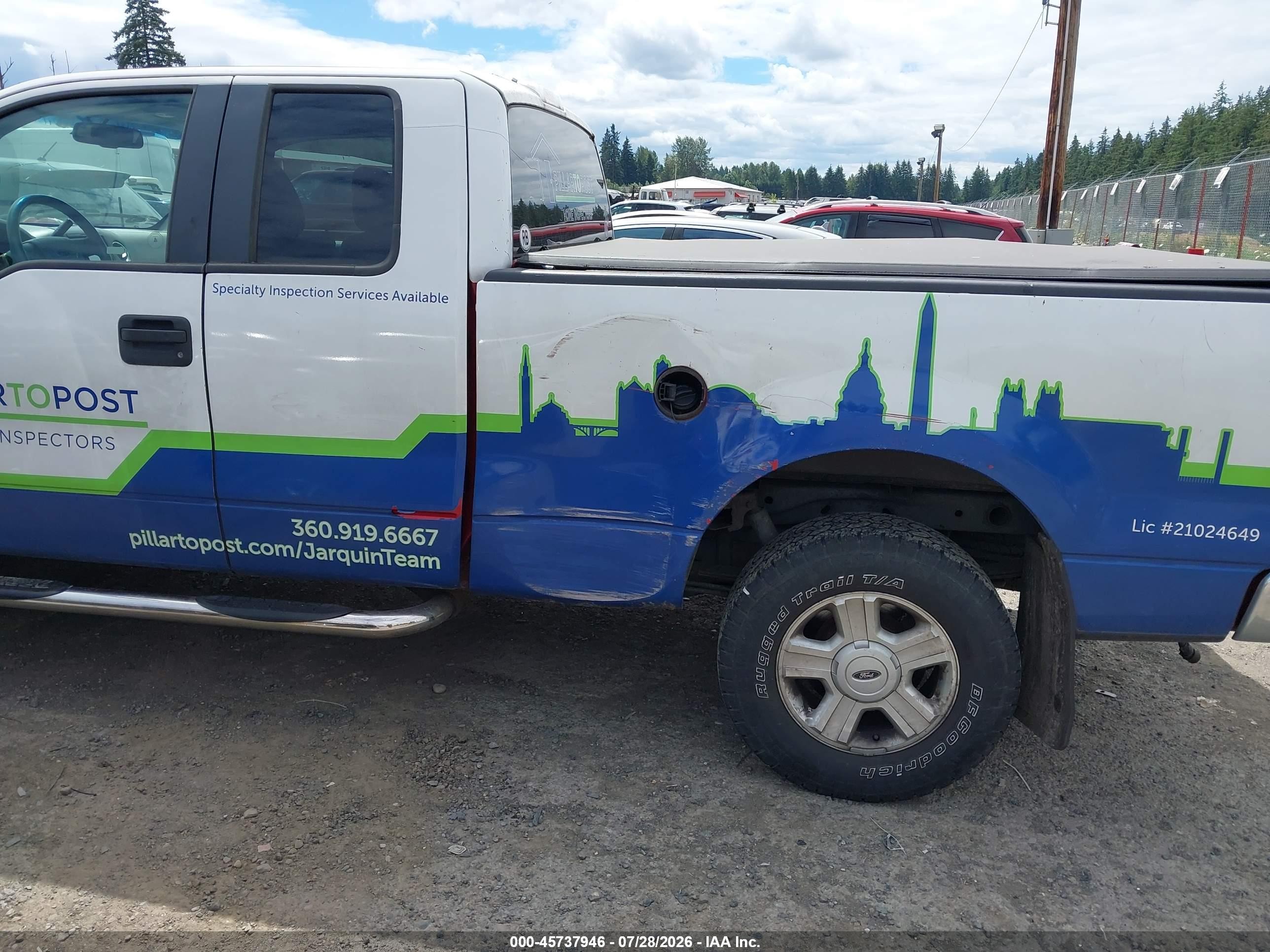 2008 Ford F-150 60th Anniversary/fx4/lariat/xl/xlt White vin: 1FTPX14V88KD59585