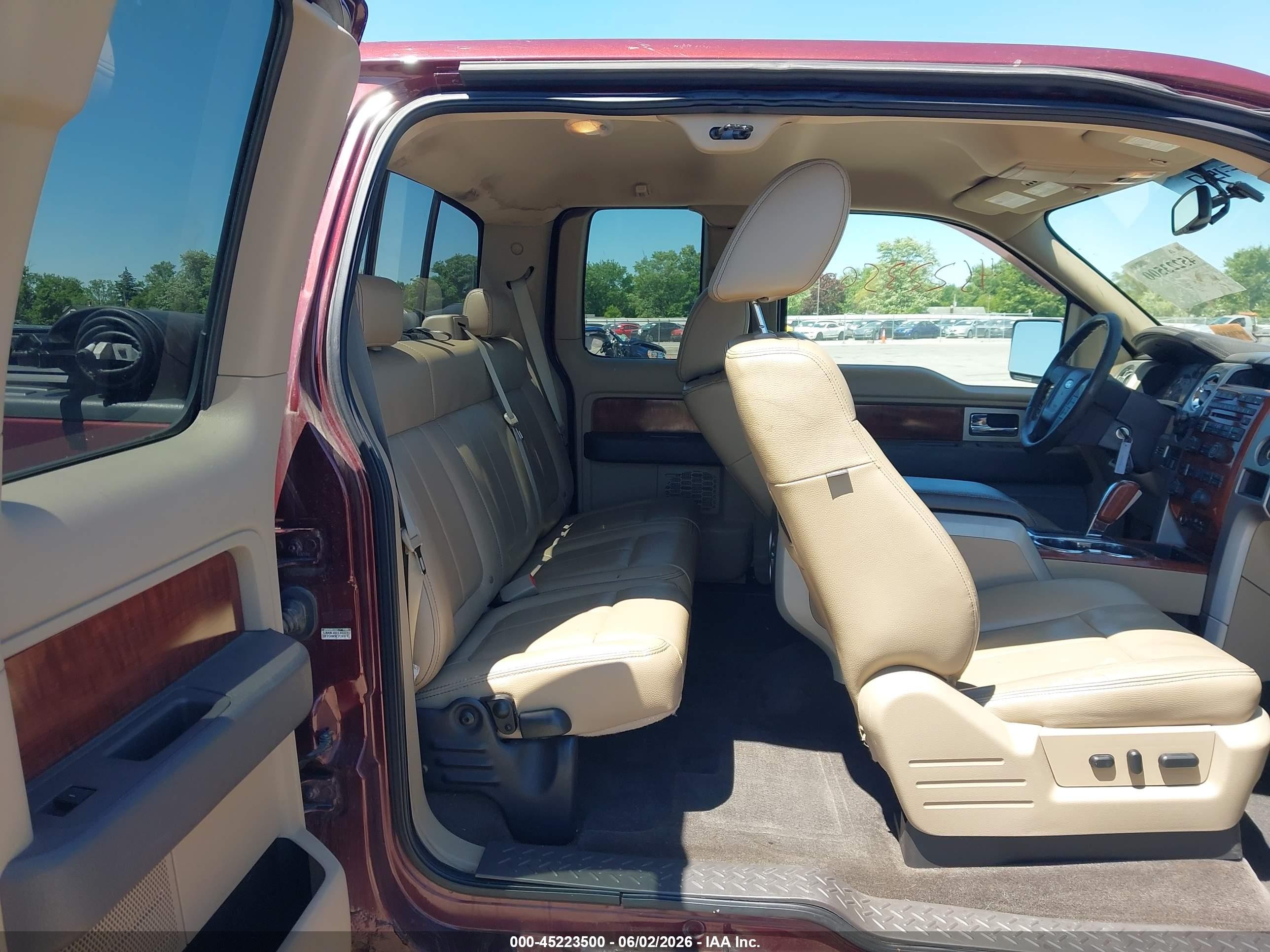 2009 Ford F-150 Lariat Burgundy vin: 1FTPX14V89FA71138