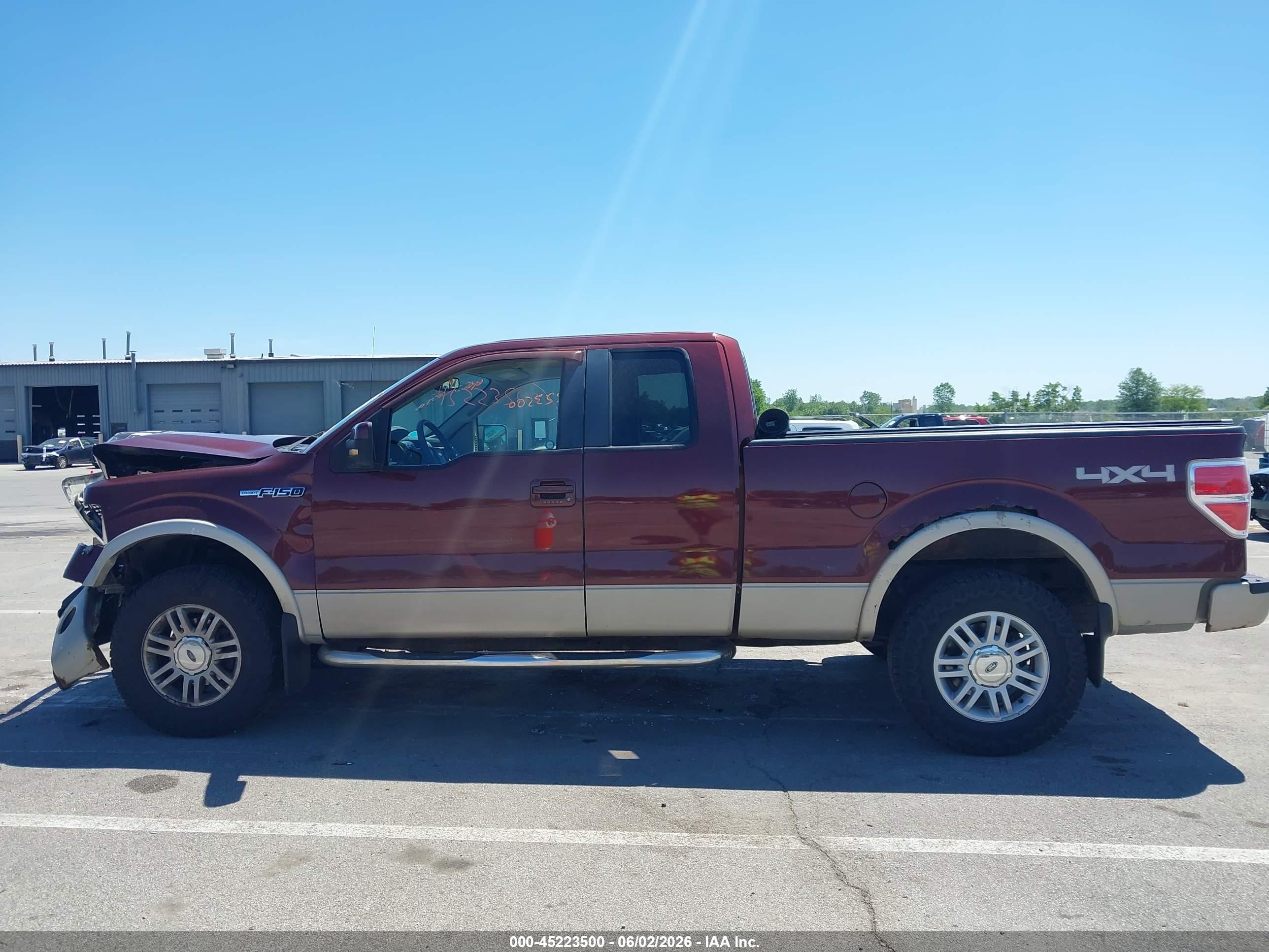 2009 Ford F-150 Lariat Burgundy vin: 1FTPX14V89FA71138
