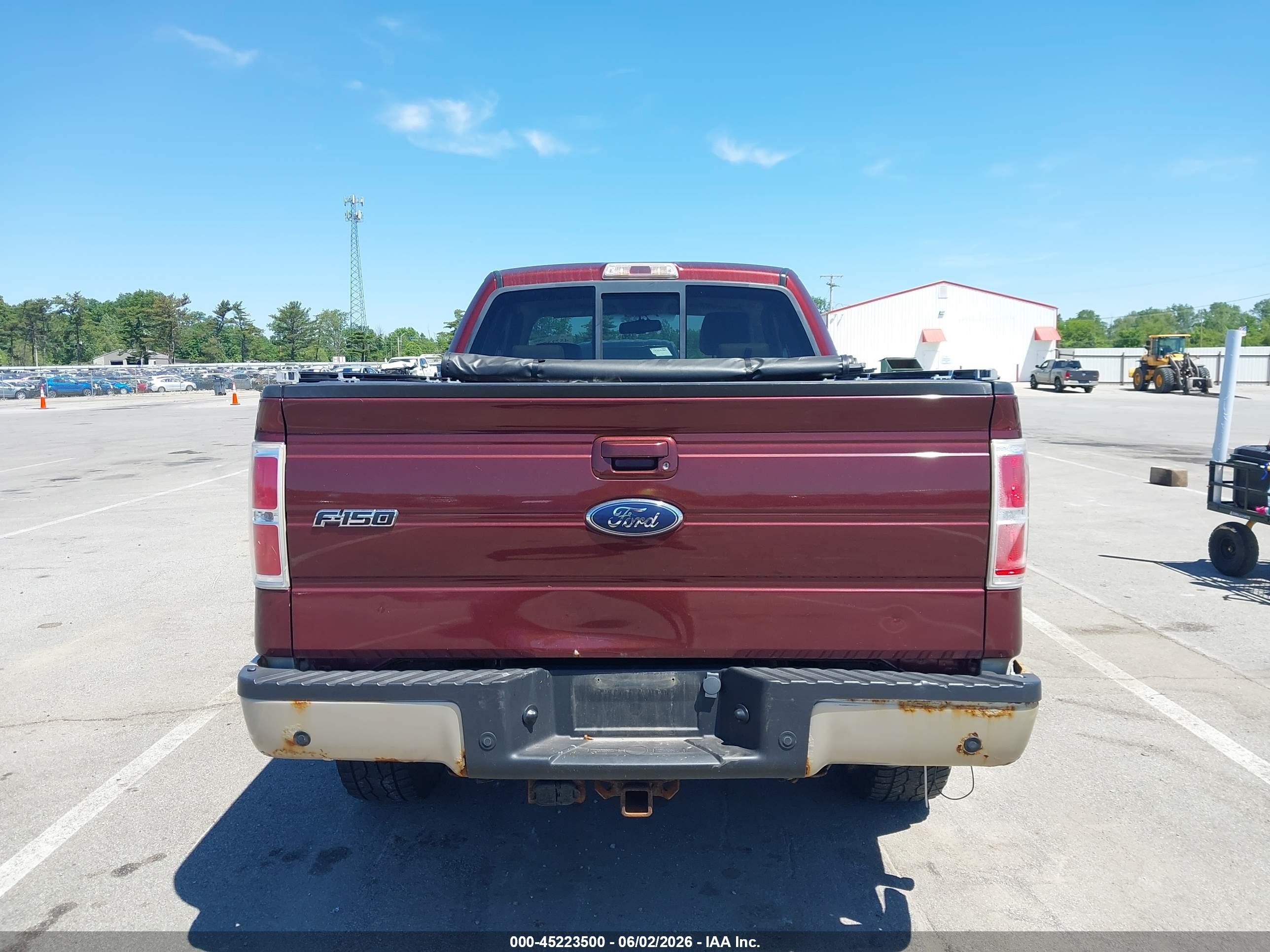 2009 Ford F-150 Lariat Burgundy vin: 1FTPX14V89FA71138