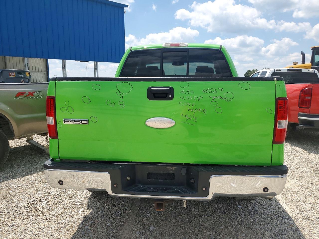 2007 Ford F150 Green vin: 1FTPX14V97FA36301