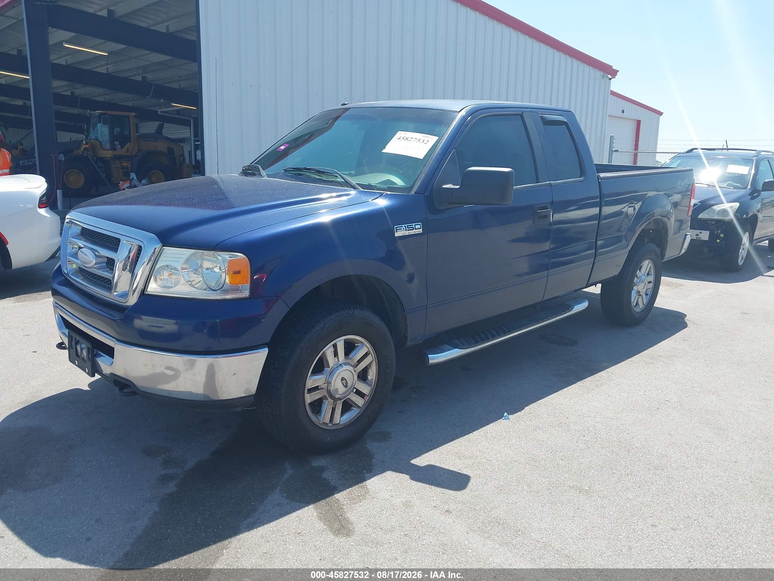 2007 Ford F-150 Fx4/lariat/xl/xlt Blue vin: 1FTPX14V97NA53038