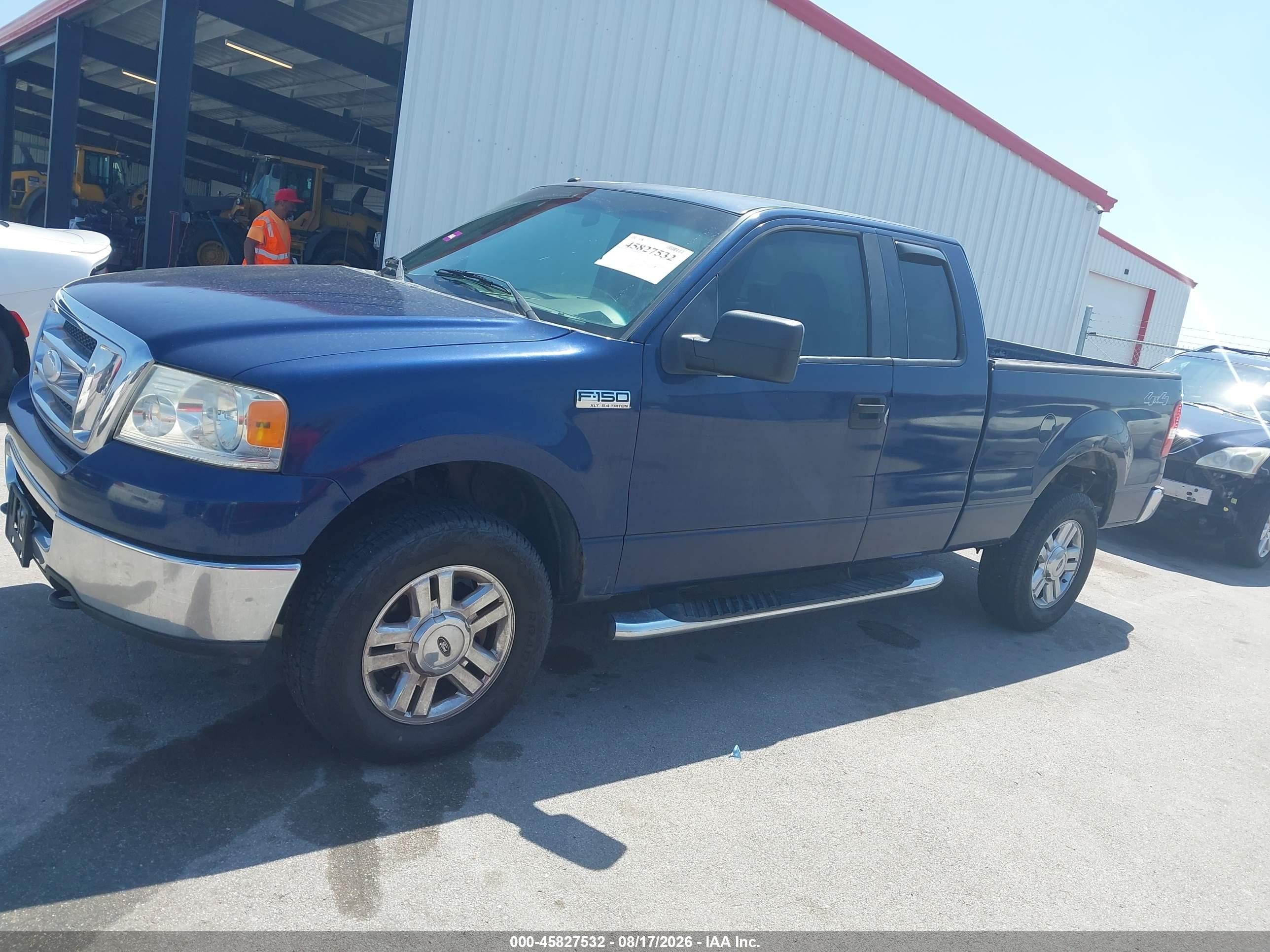 2007 Ford F-150 Fx4/lariat/xl/xlt Blue vin: 1FTPX14V97NA53038