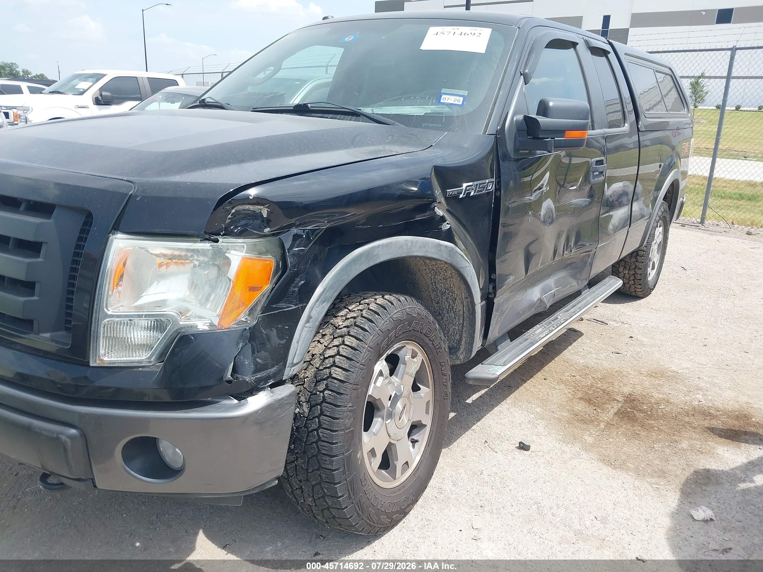 2009 Ford F-150 Fx4/lariat/xl/xlt Black vin: 1FTPX14V99FA93634