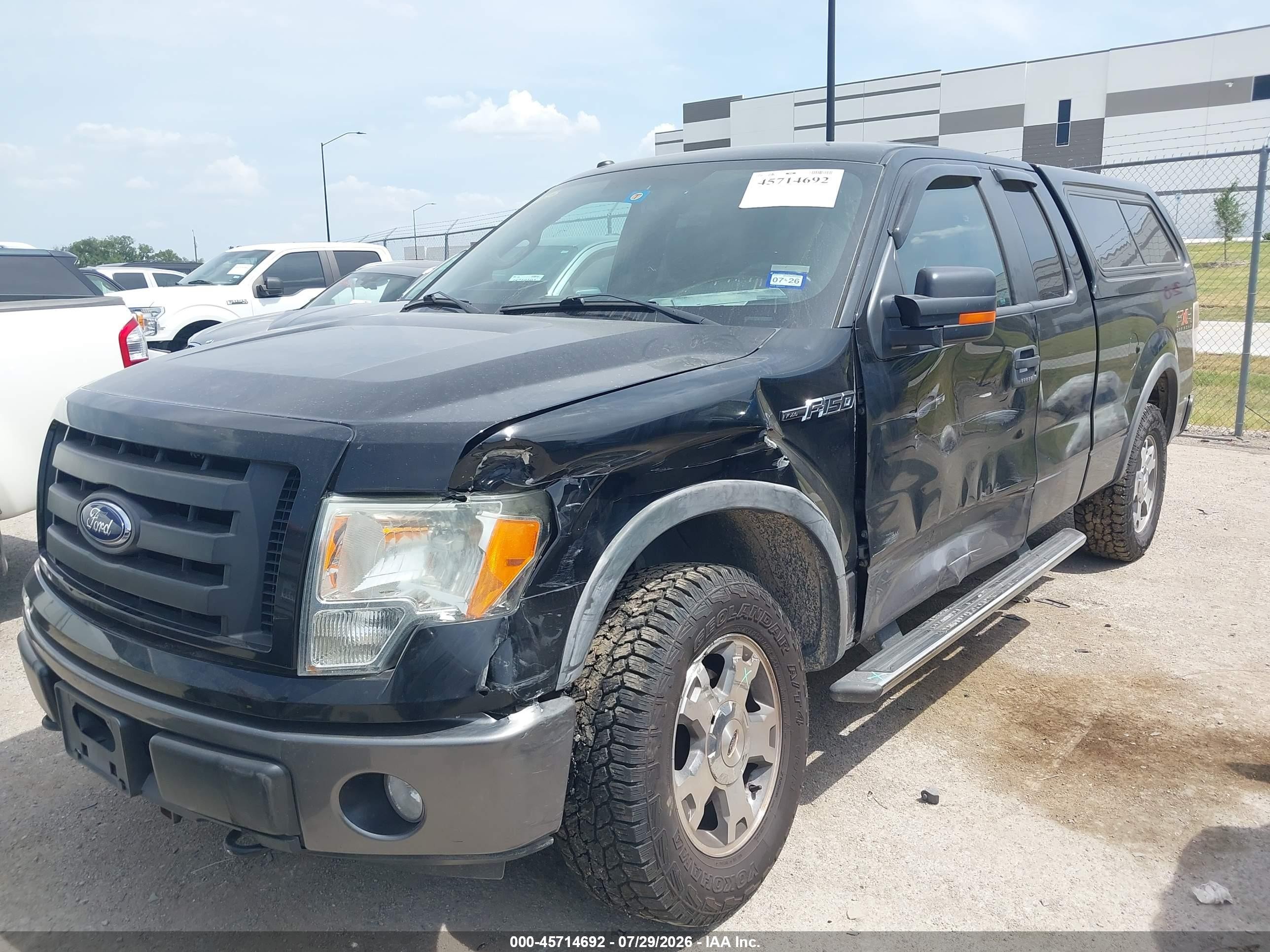2009 Ford F-150 Fx4/lariat/xl/xlt Black vin: 1FTPX14V99FA93634