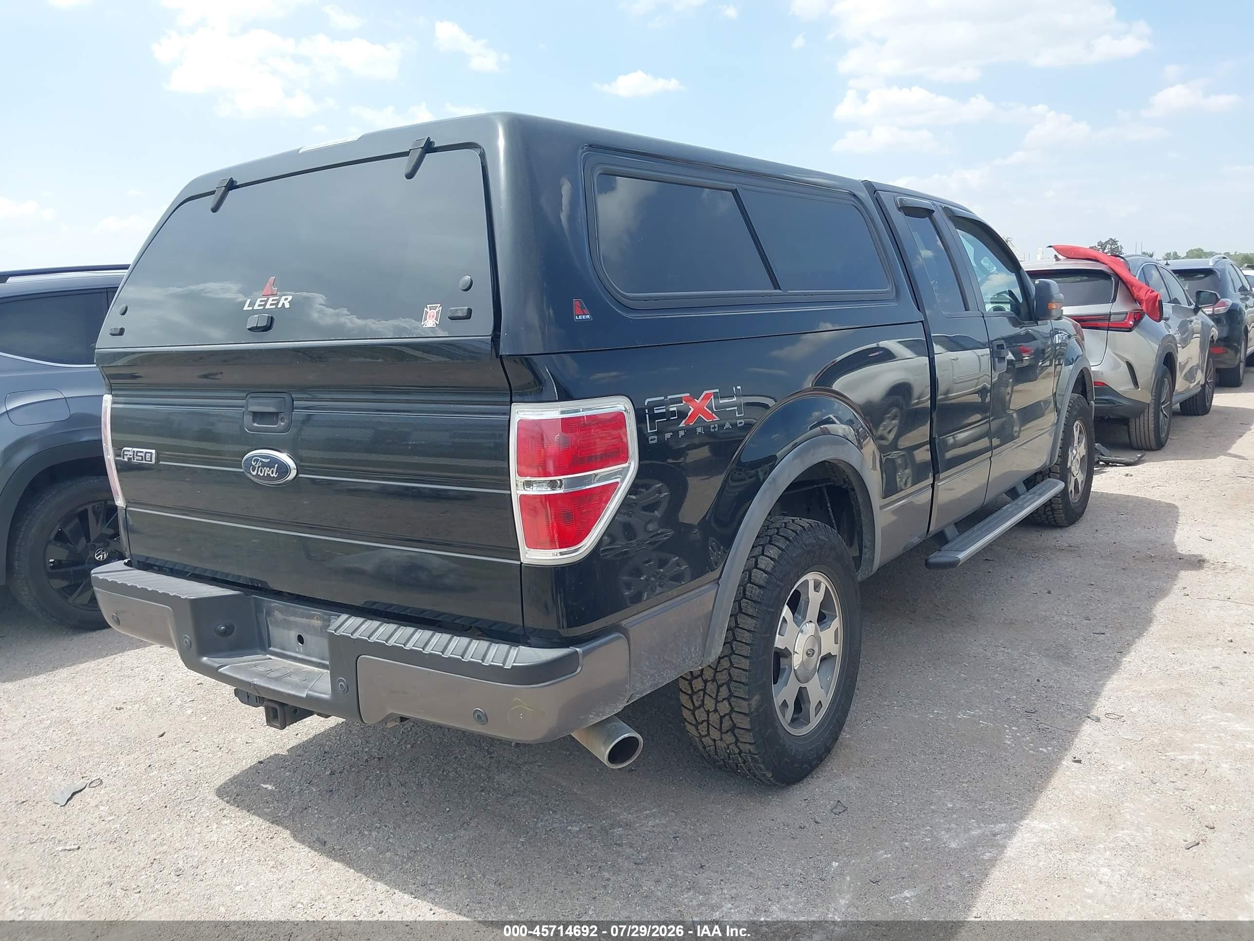 2009 Ford F-150 Fx4/lariat/xl/xlt Black vin: 1FTPX14V99FA93634