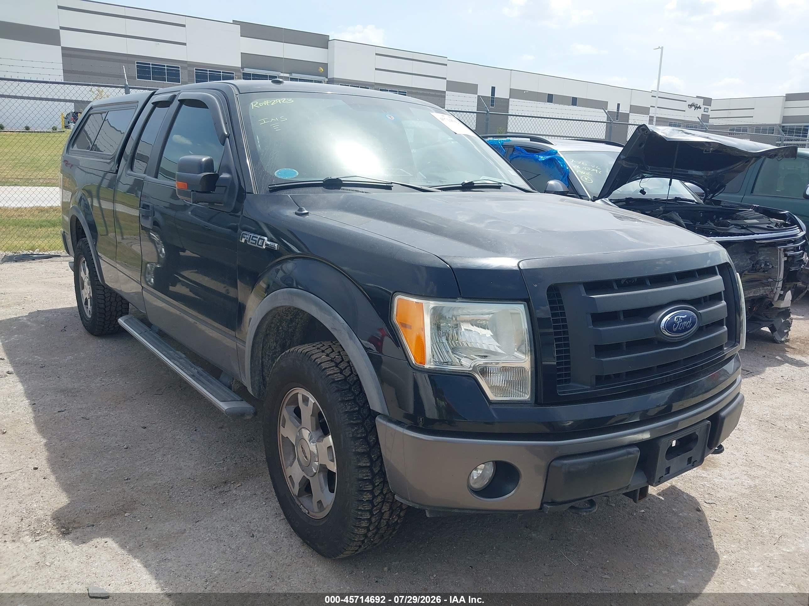 2009 Ford F-150 Fx4/lariat/xl/xlt Black vin: 1FTPX14V99FA93634