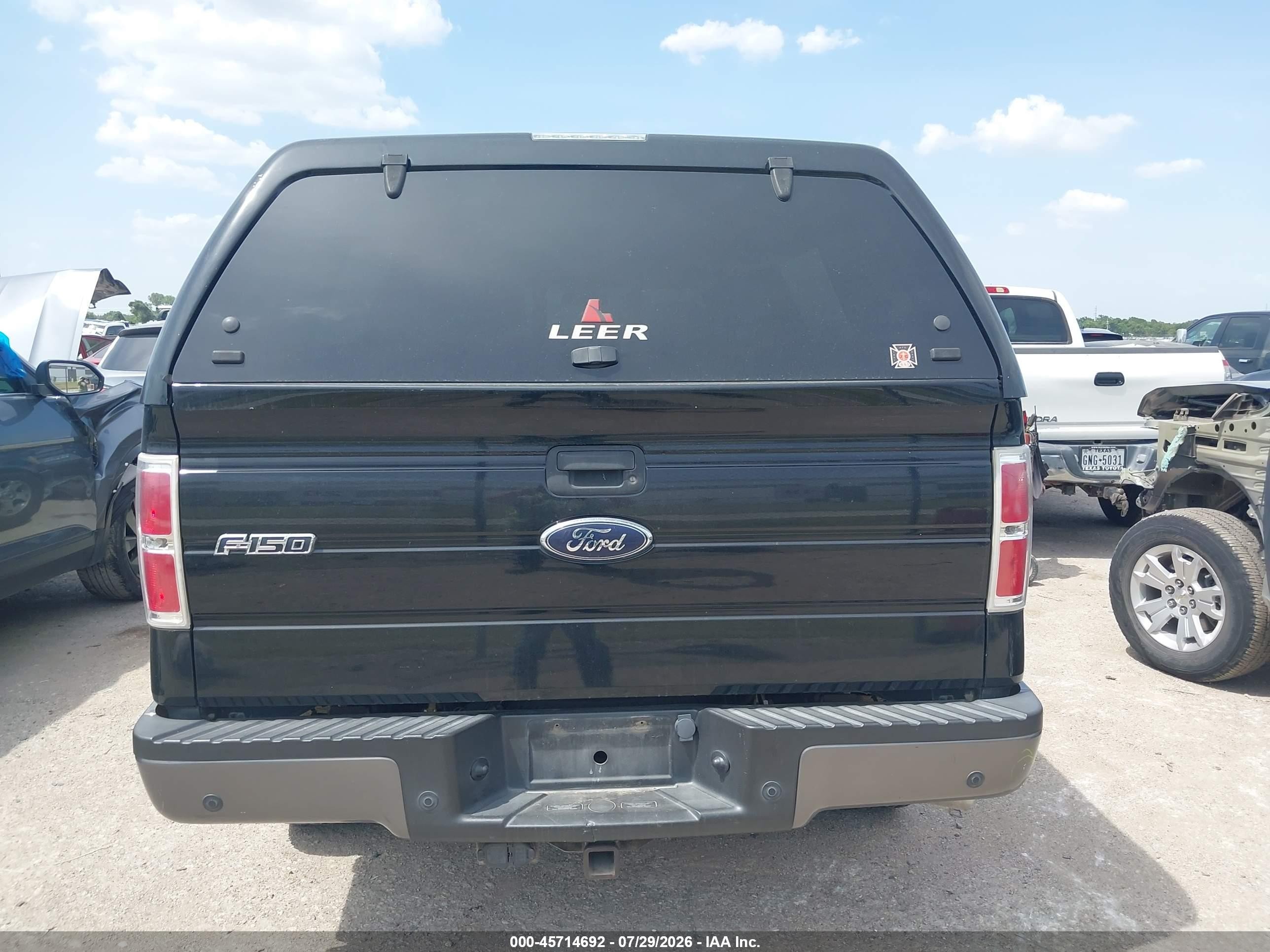 2009 Ford F-150 Fx4/lariat/xl/xlt Black vin: 1FTPX14V99FA93634