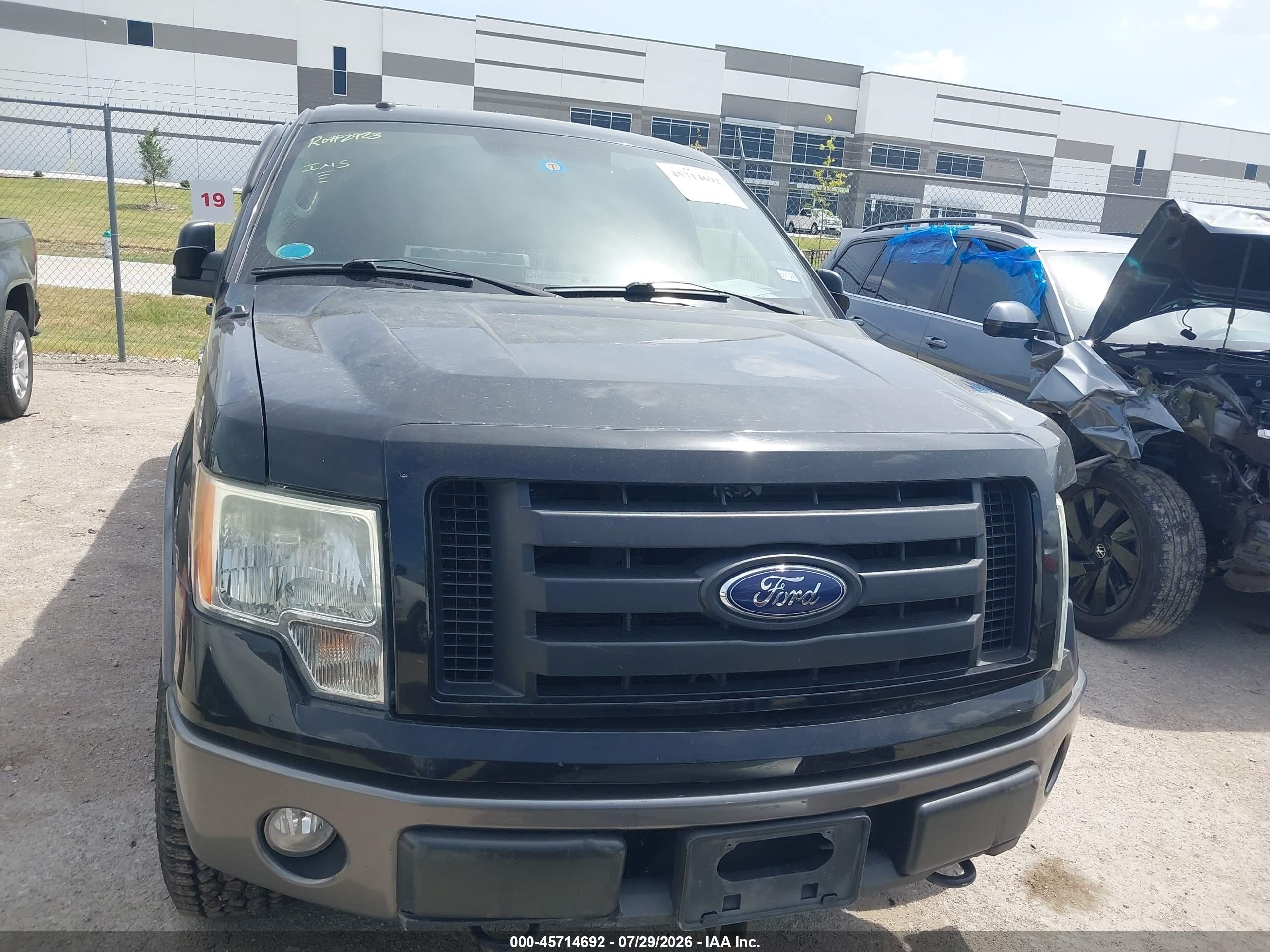 2009 Ford F-150 Fx4/lariat/xl/xlt Black vin: 1FTPX14V99FA93634