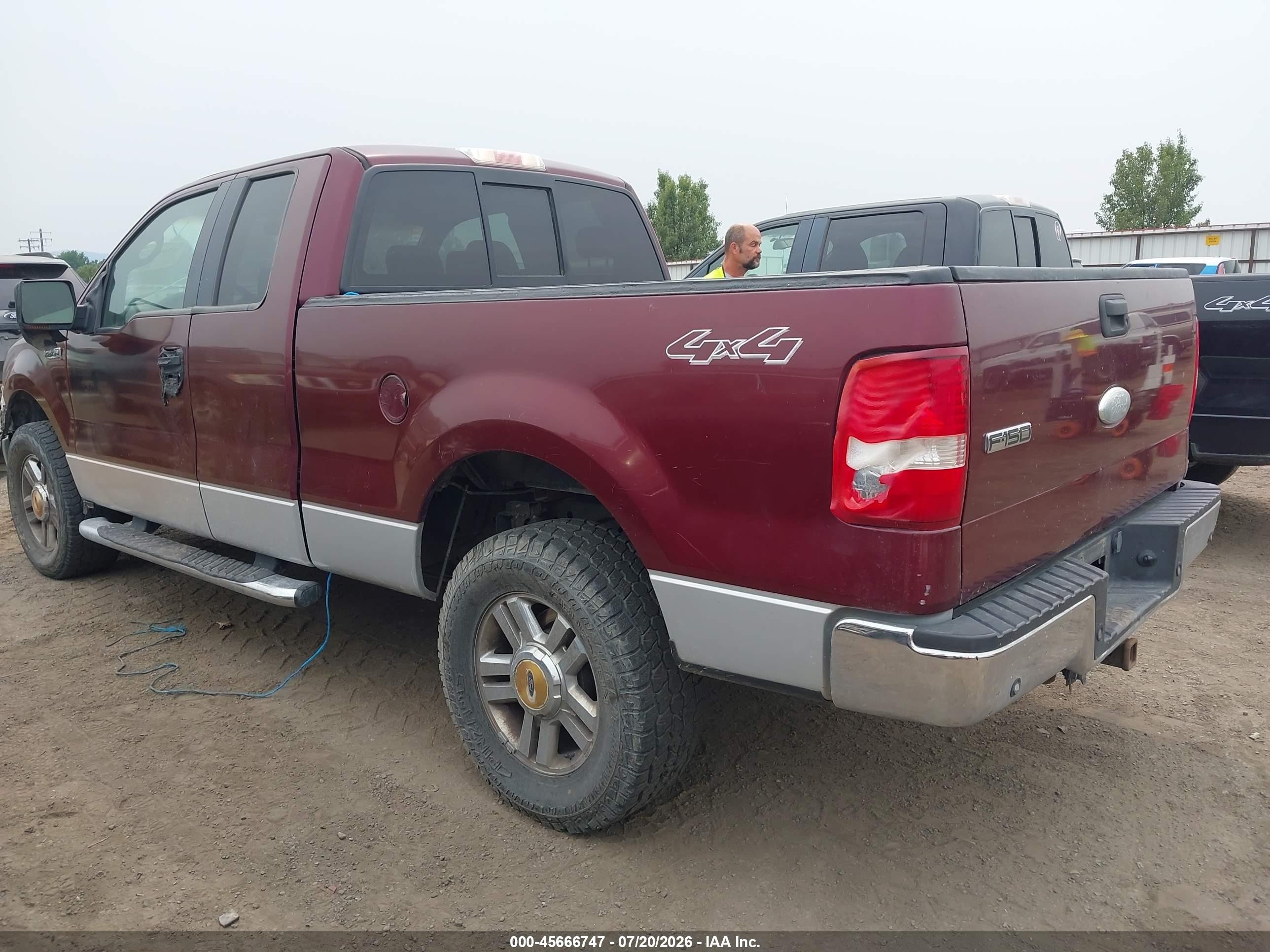 2006 Ford F-150 Fx4/lariat/xl/xlt Burgundy vin: 1FTPX14VX6NB43961