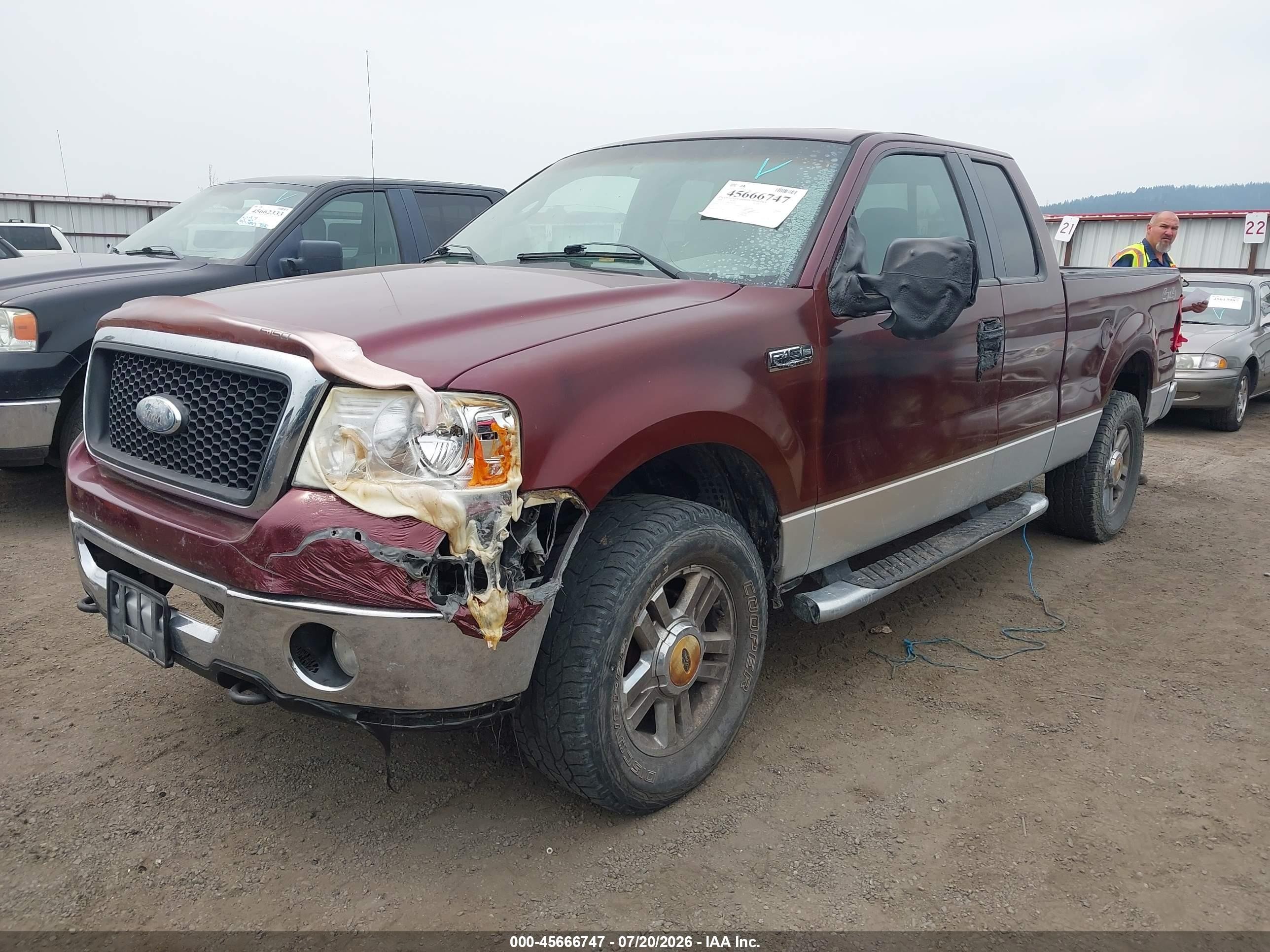 2006 Ford F-150 Fx4/lariat/xl/xlt Burgundy vin: 1FTPX14VX6NB43961