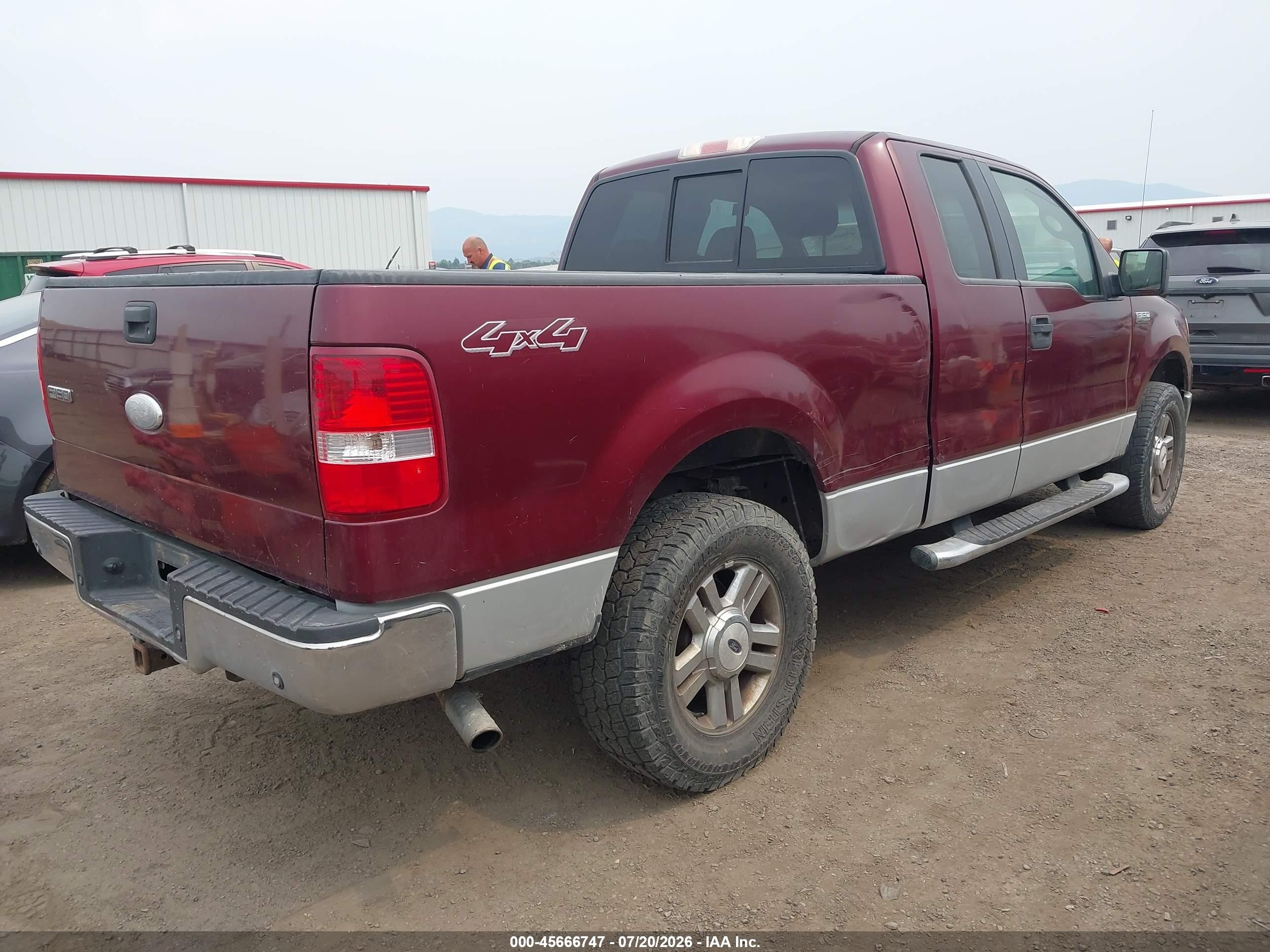 2006 Ford F-150 Fx4/lariat/xl/xlt Burgundy vin: 1FTPX14VX6NB43961