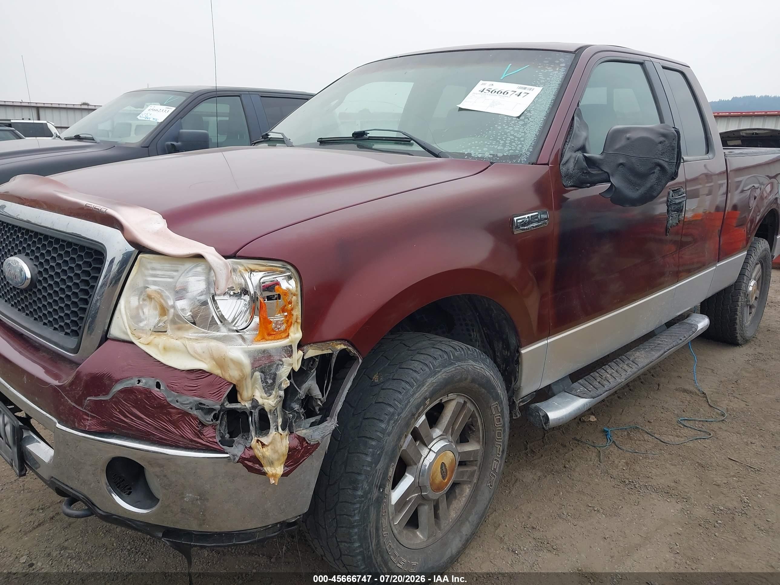 2006 Ford F-150 Fx4/lariat/xl/xlt Burgundy vin: 1FTPX14VX6NB43961