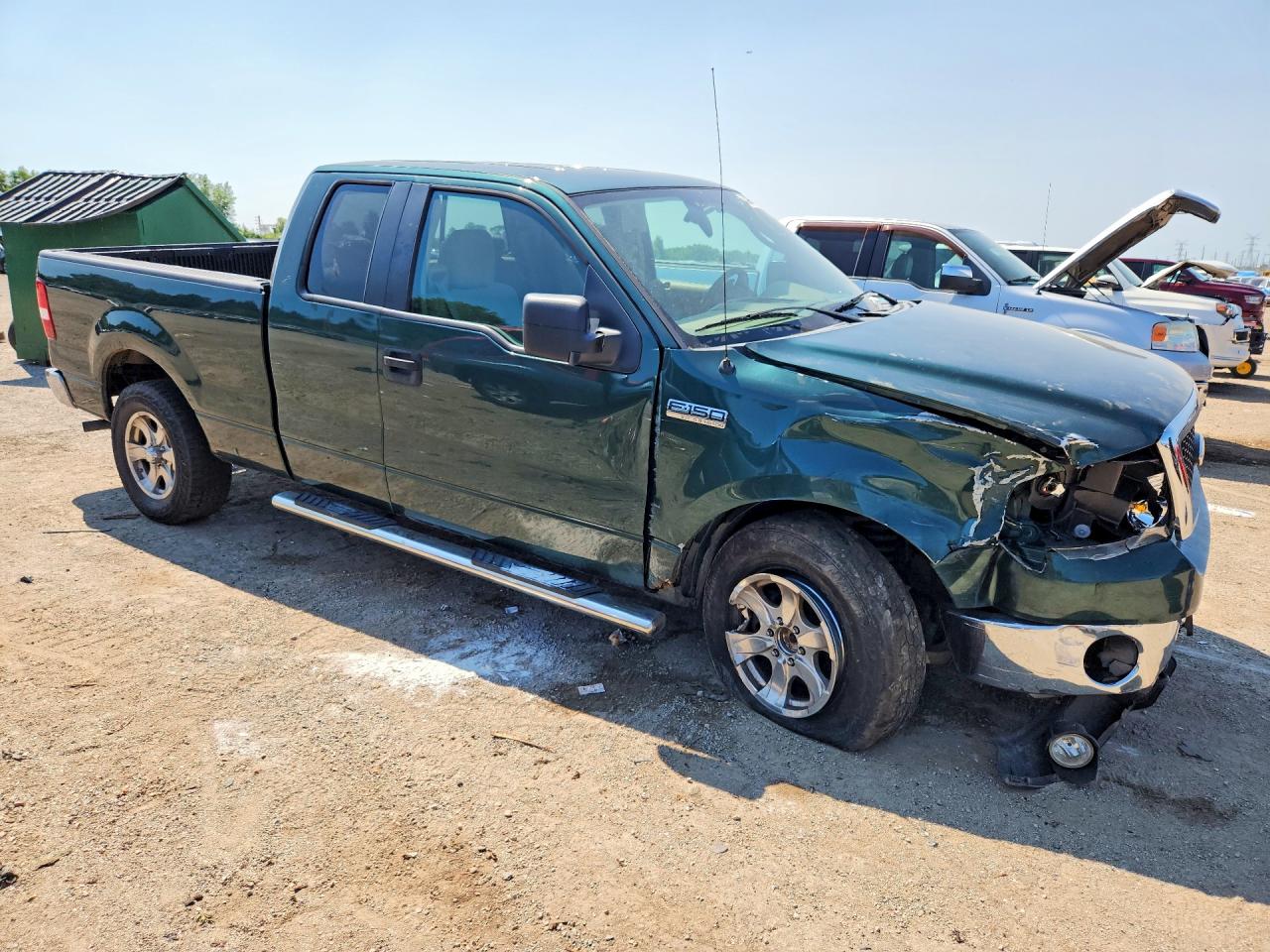 2007 Ford F150 Green vin: 1FTPX14VX7FA21810