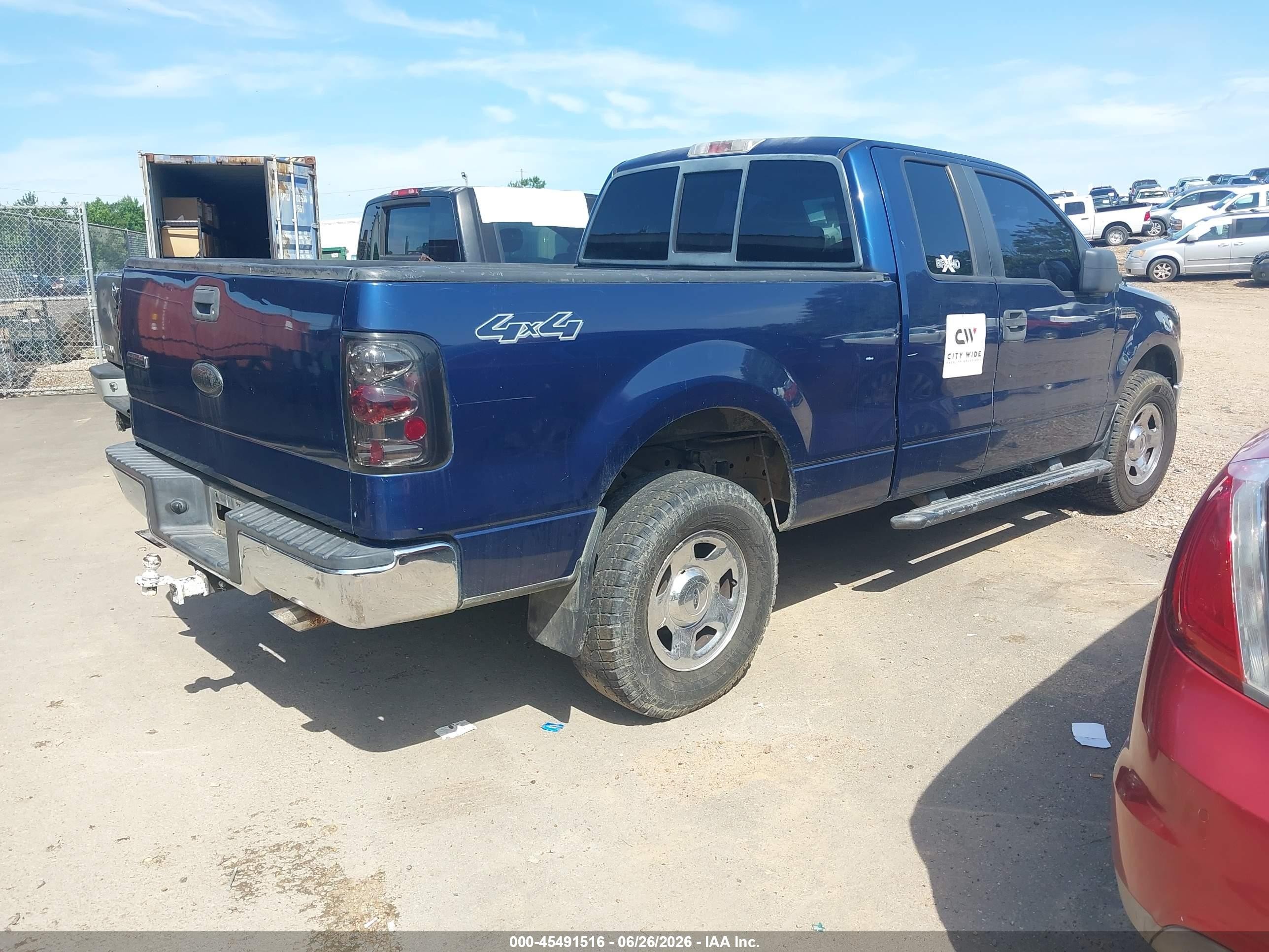 2007 Ford F-150 Fx4/lariat/xl/xlt Blue vin: 1FTPX14VX7FA27154