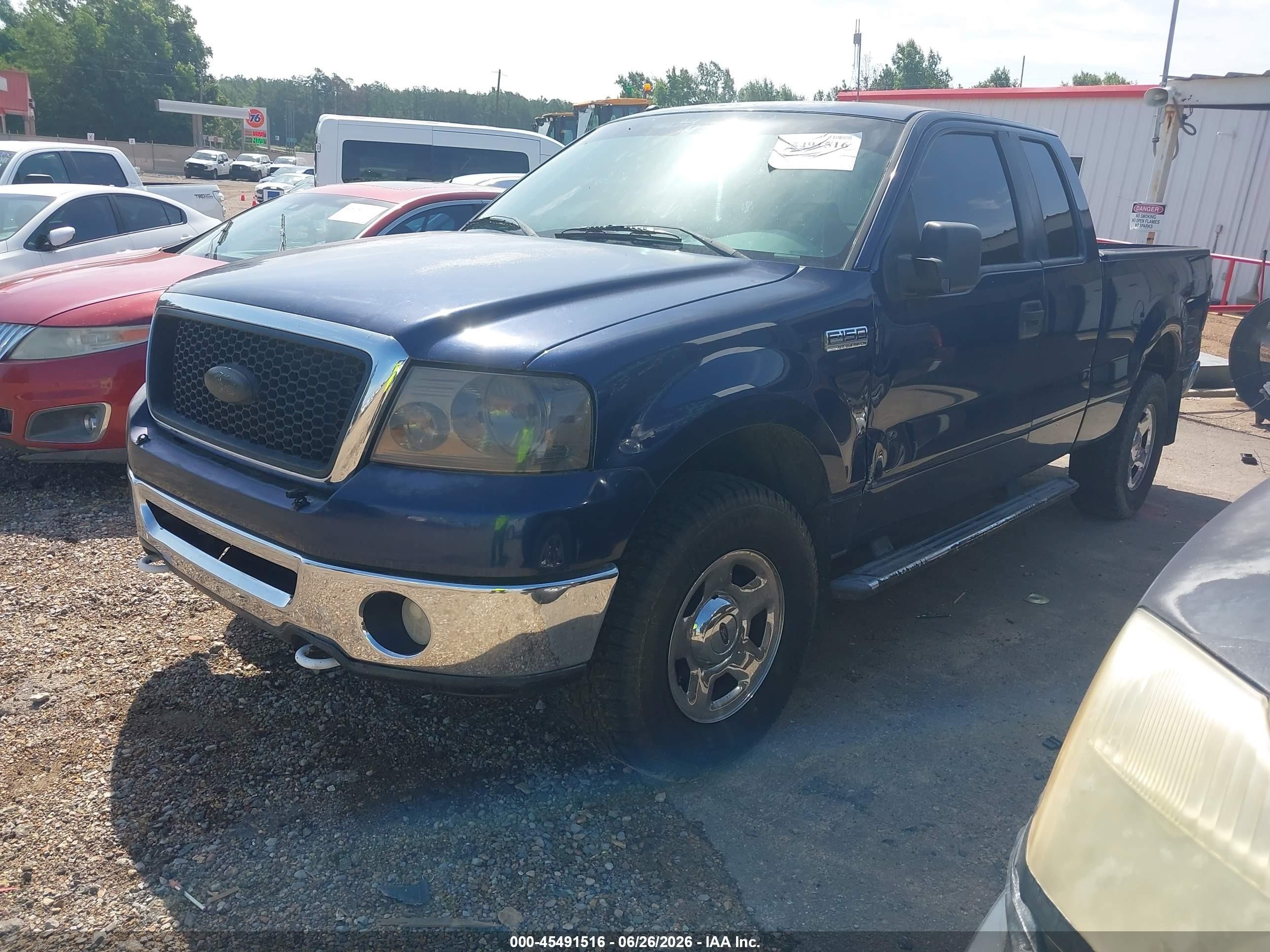 2007 Ford F-150 Fx4/lariat/xl/xlt Blue vin: 1FTPX14VX7FA27154