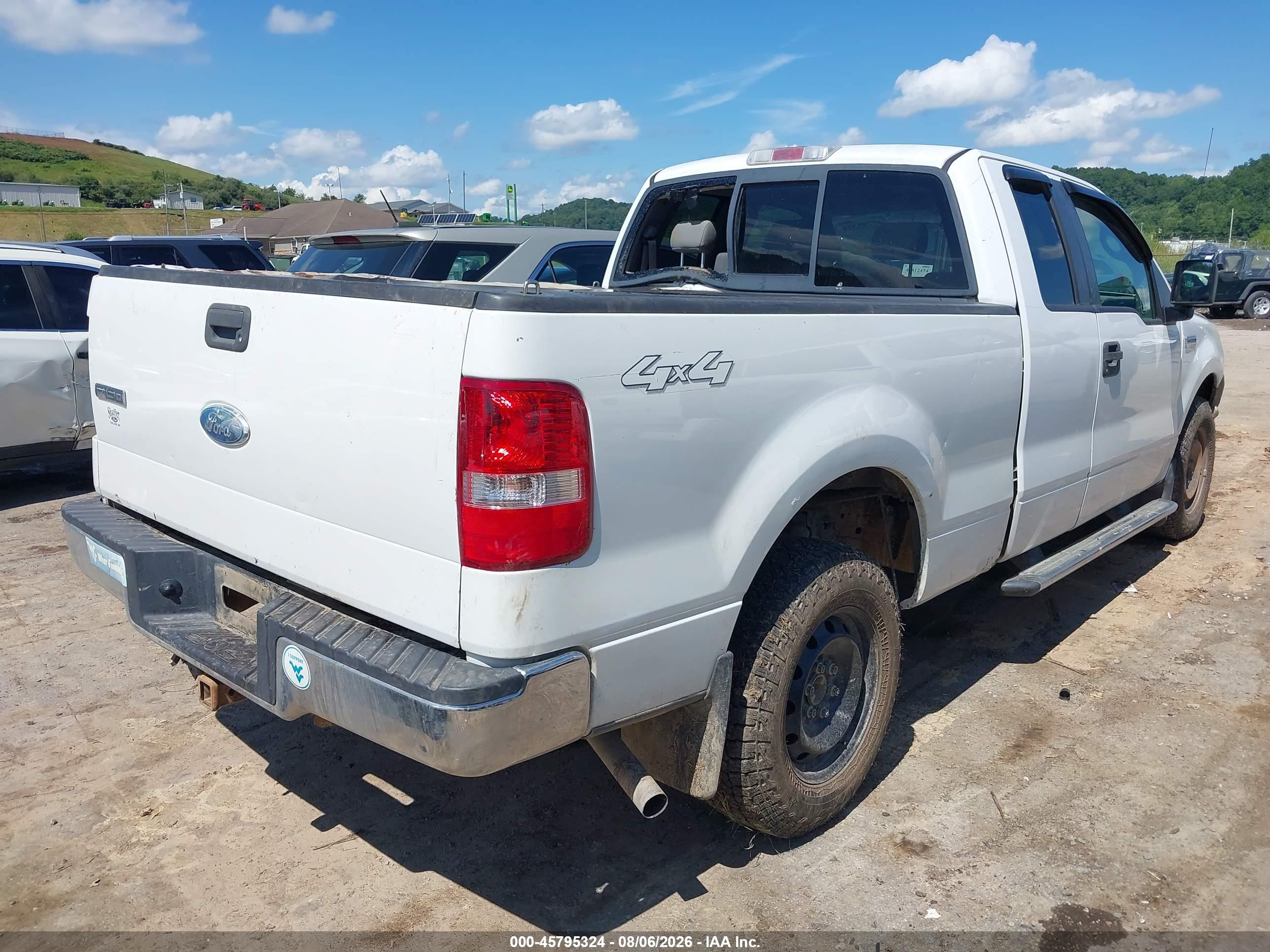 2007 Ford F-150 Fx4/lariat/xl/xlt White vin: 1FTPX14VX7FA39689