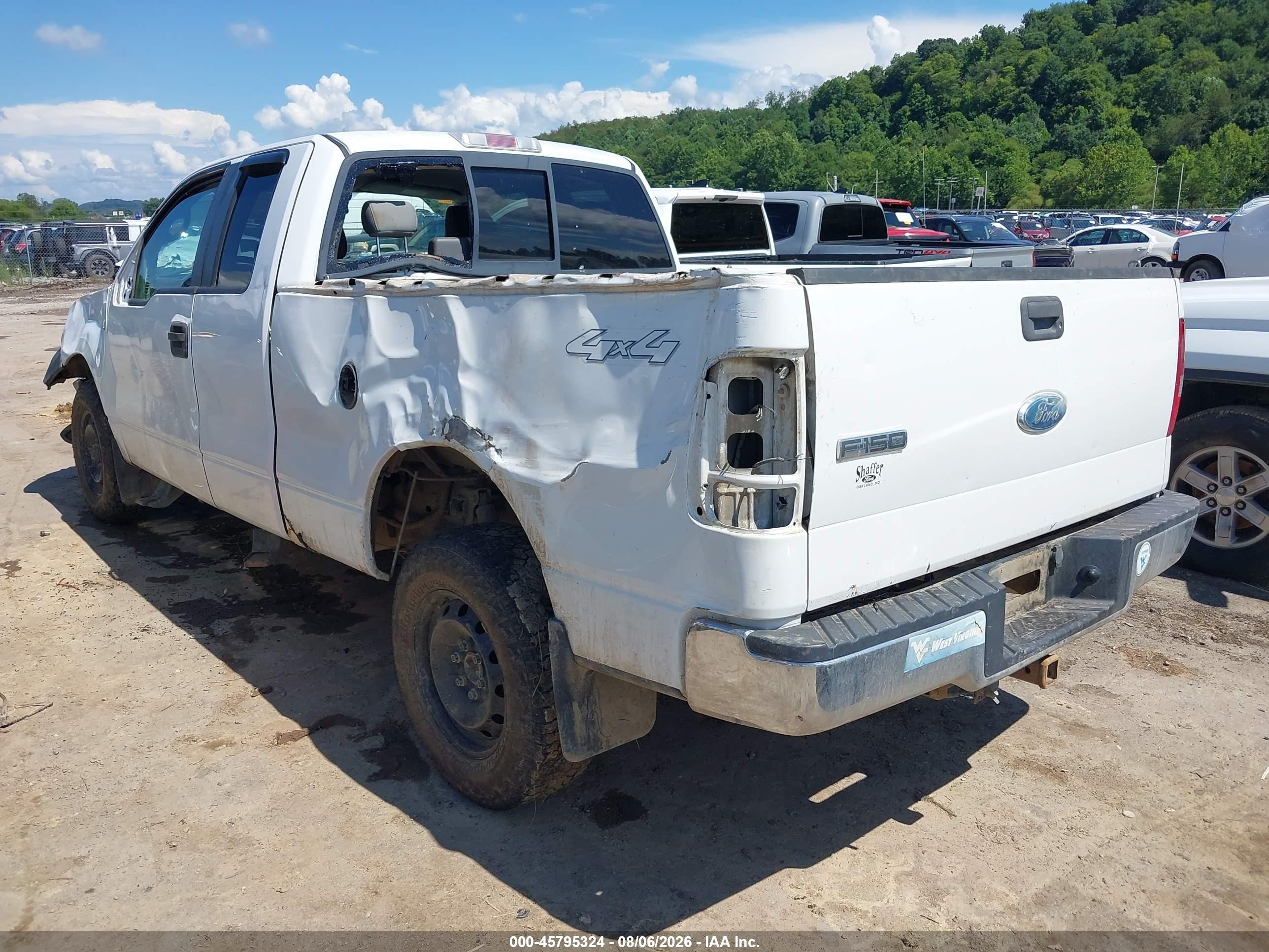 2007 Ford F-150 Fx4/lariat/xl/xlt White vin: 1FTPX14VX7FA39689