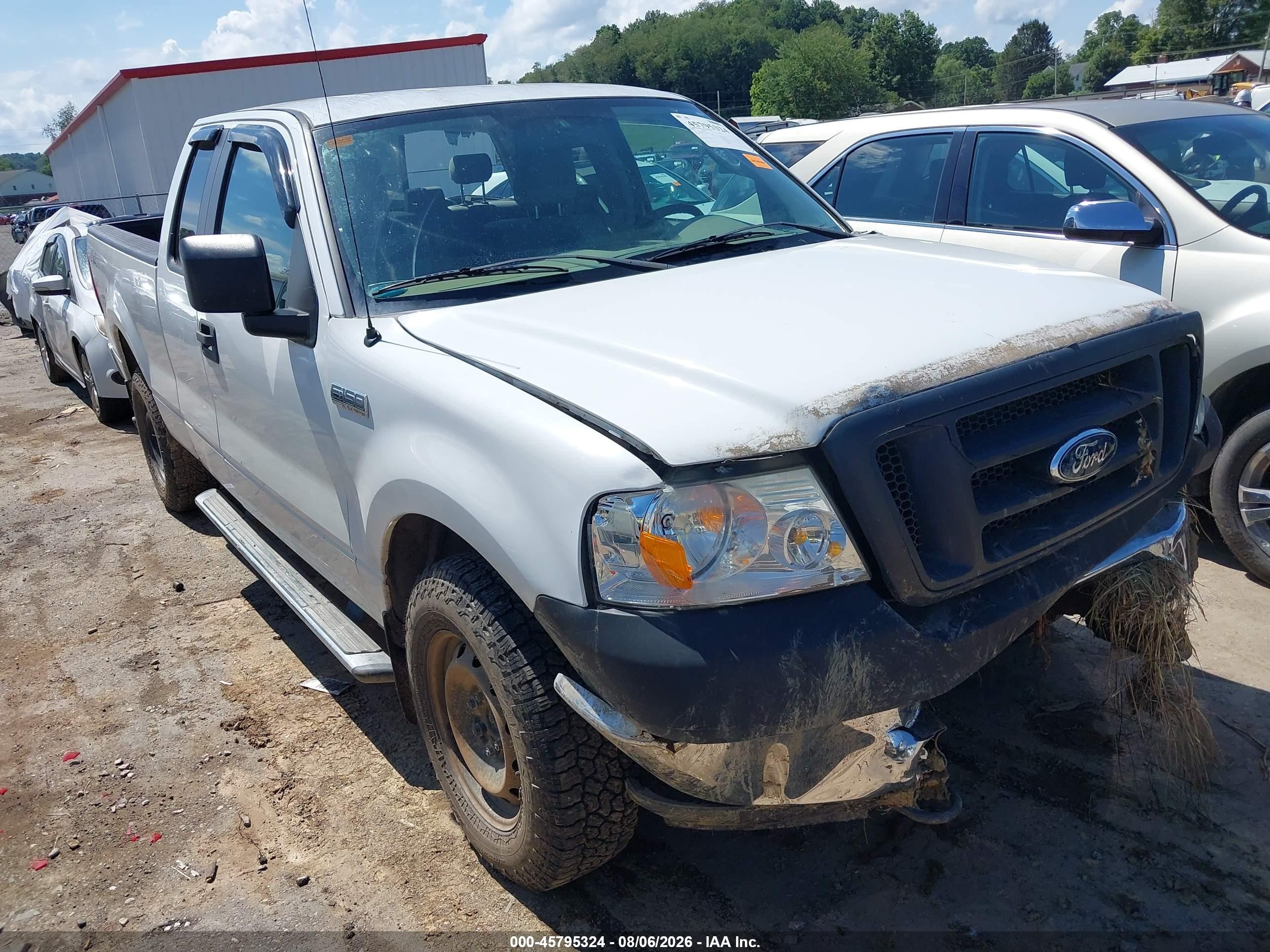 2007 Ford F-150 Fx4/lariat/xl/xlt White vin: 1FTPX14VX7FA39689