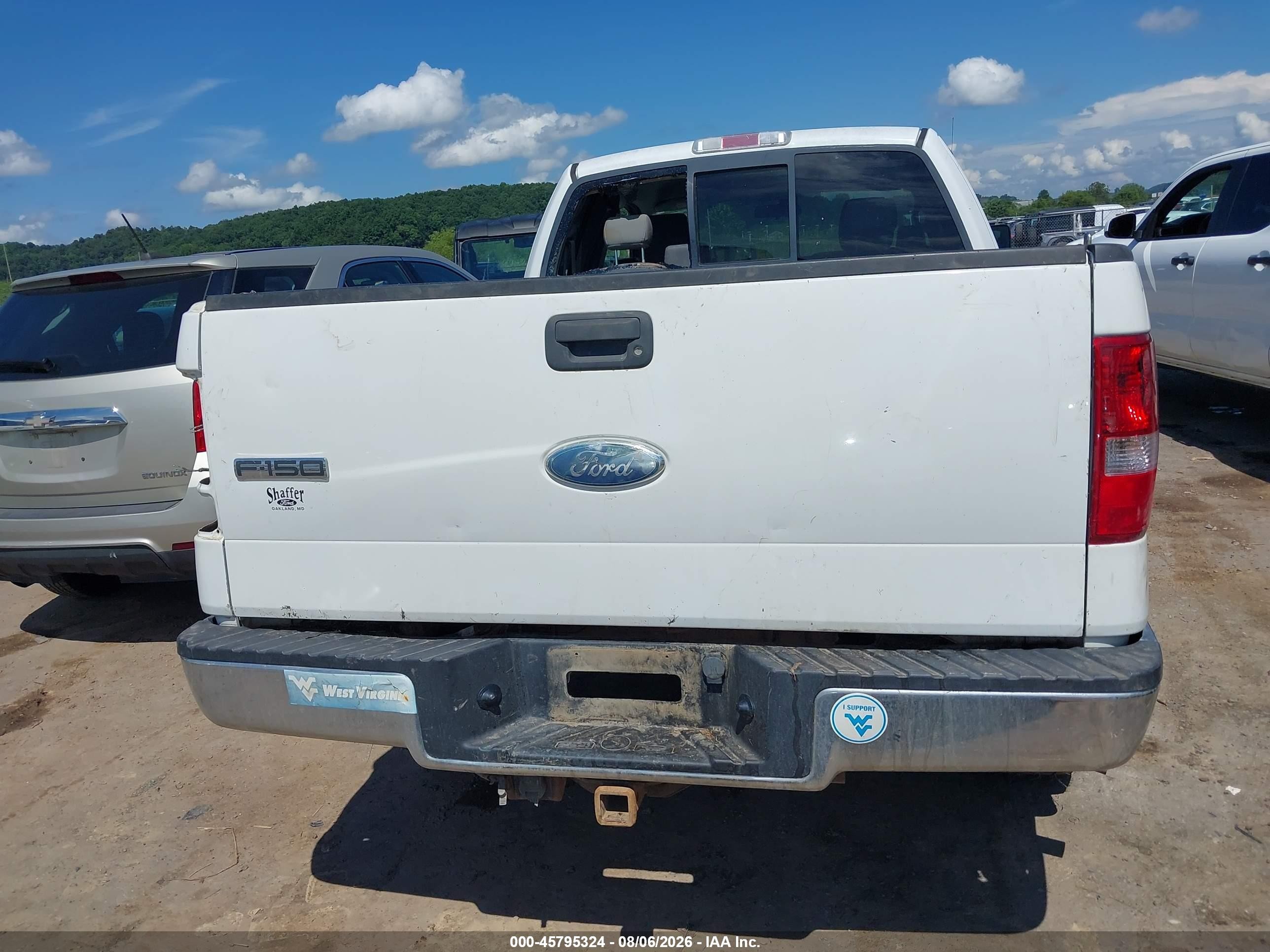 2007 Ford F-150 Fx4/lariat/xl/xlt White vin: 1FTPX14VX7FA39689