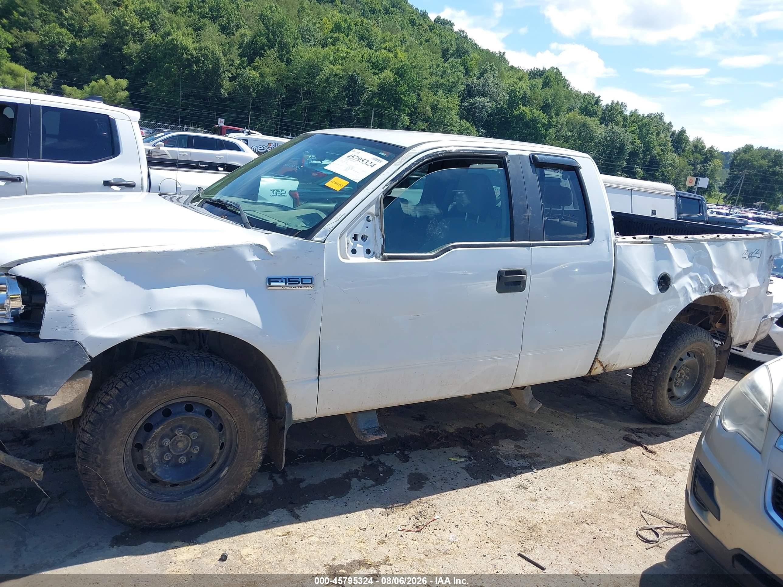 2007 Ford F-150 Fx4/lariat/xl/xlt White vin: 1FTPX14VX7FA39689