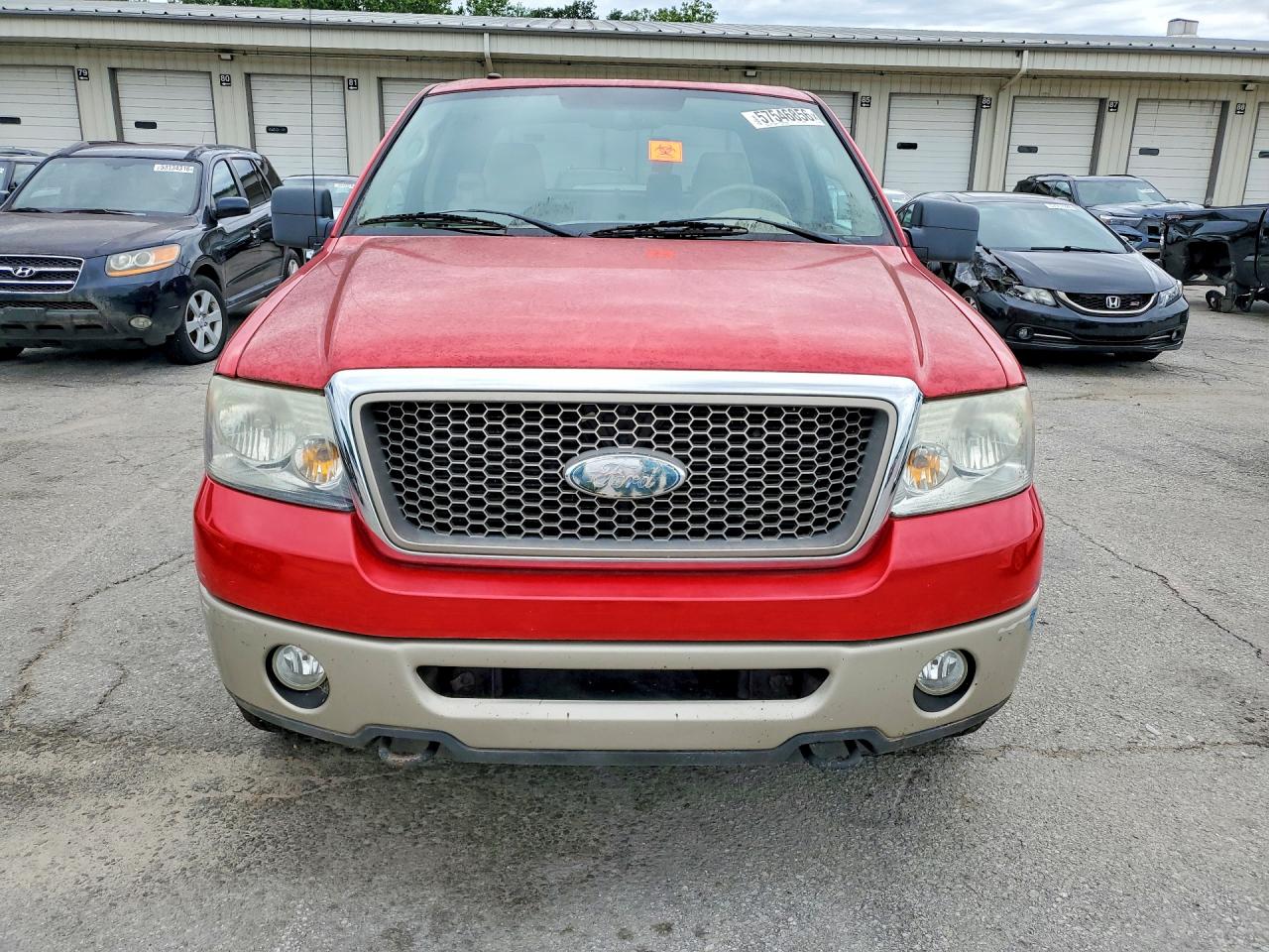 2007 Ford F150 Red vin: 1FTPX14VX7FA53835